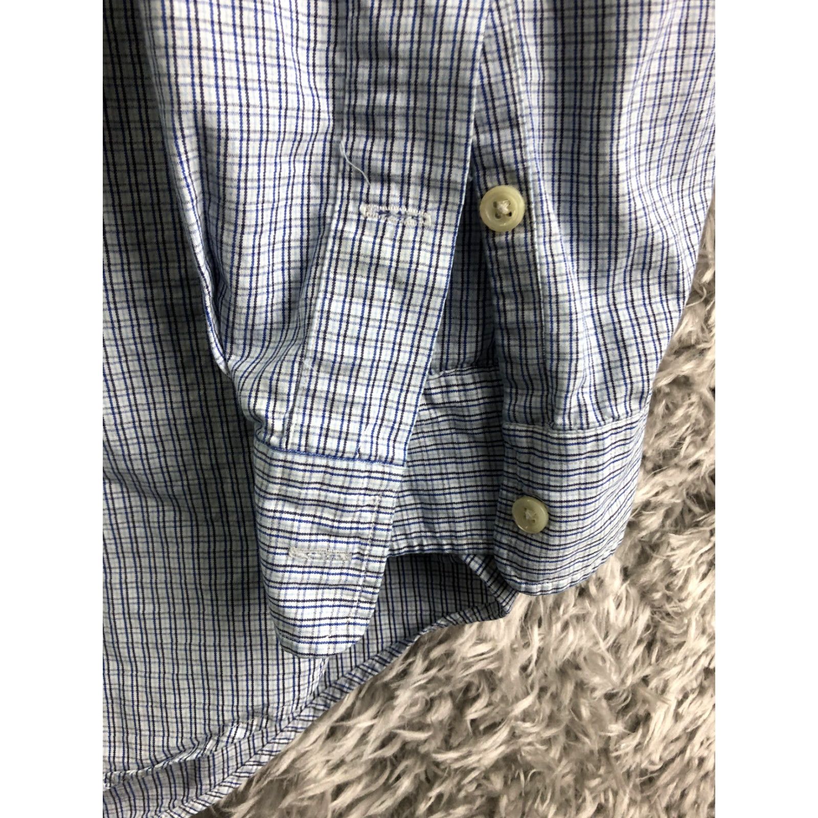 Polo Ralph Lauren Polo Ralph Lauren Lowell Sport Shirt XL Mens Blue Plaid Long Sleeve Spread Collar Button-Up Size US XL / EU 56 / 4 - 3 Thumbnail