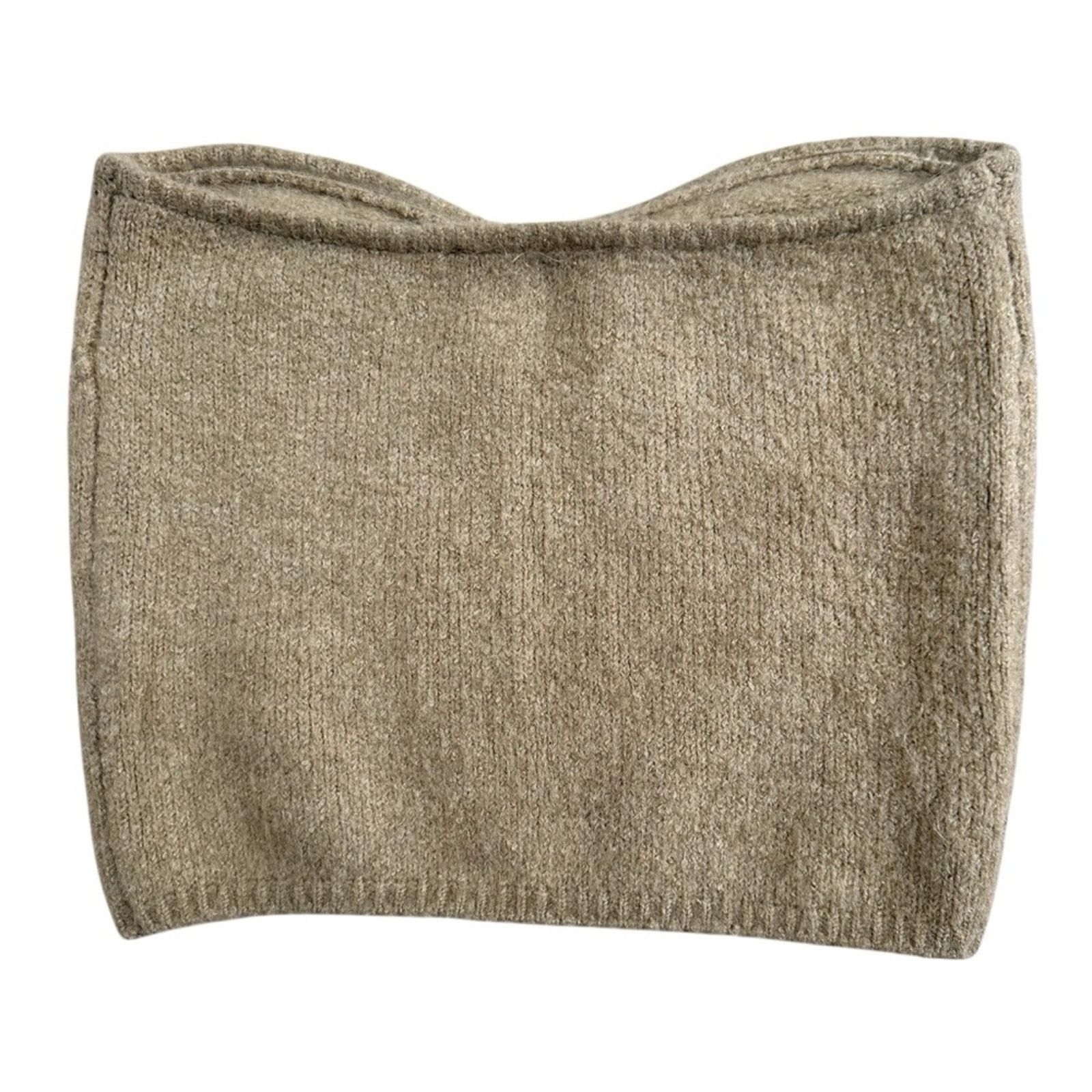 Zara Zara Green Knit Bustier Top – Gray/Green – Size M – EUC Size M / US 6-8 / IT 42-44 - 3 Thumbnail