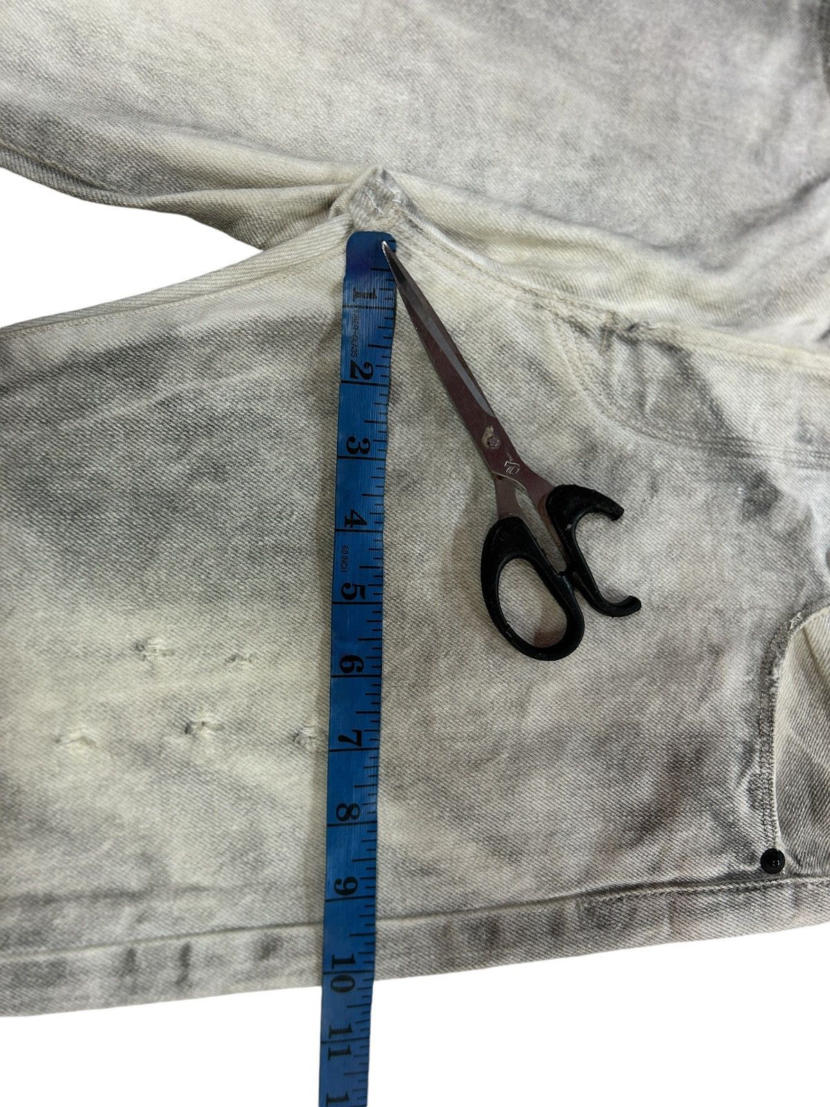 Japanese Brand × KURO × Vintage Vintage Kuro ‘Graphite’ Rare White Fade Selvedge Jeans Size US 31 - 21 Thumbnail