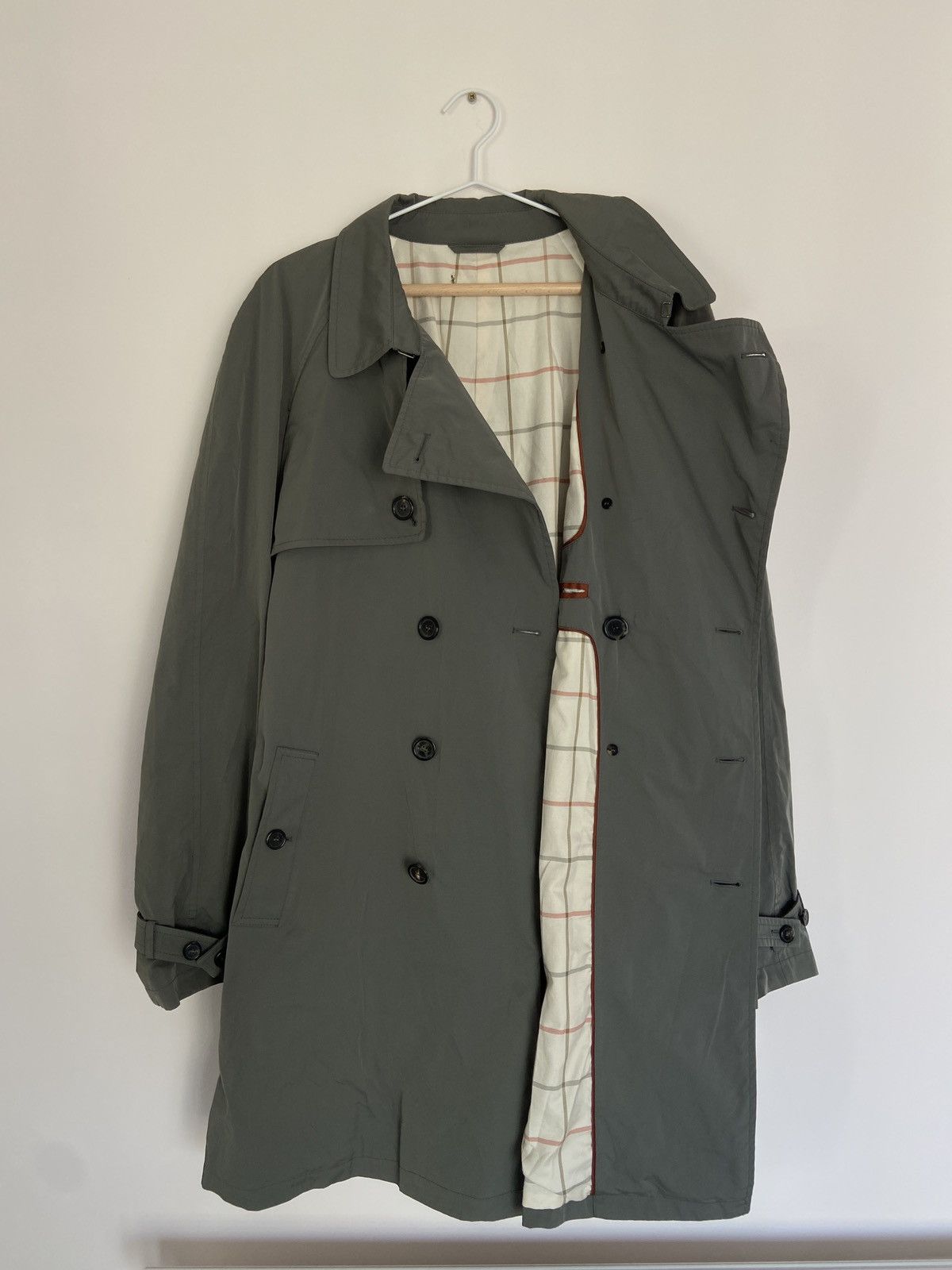 Loro Piana Loro Piana Light Olive Stormey Trench Tecno Coat Size US XXL / EU 58 / 5 - 13 Thumbnail