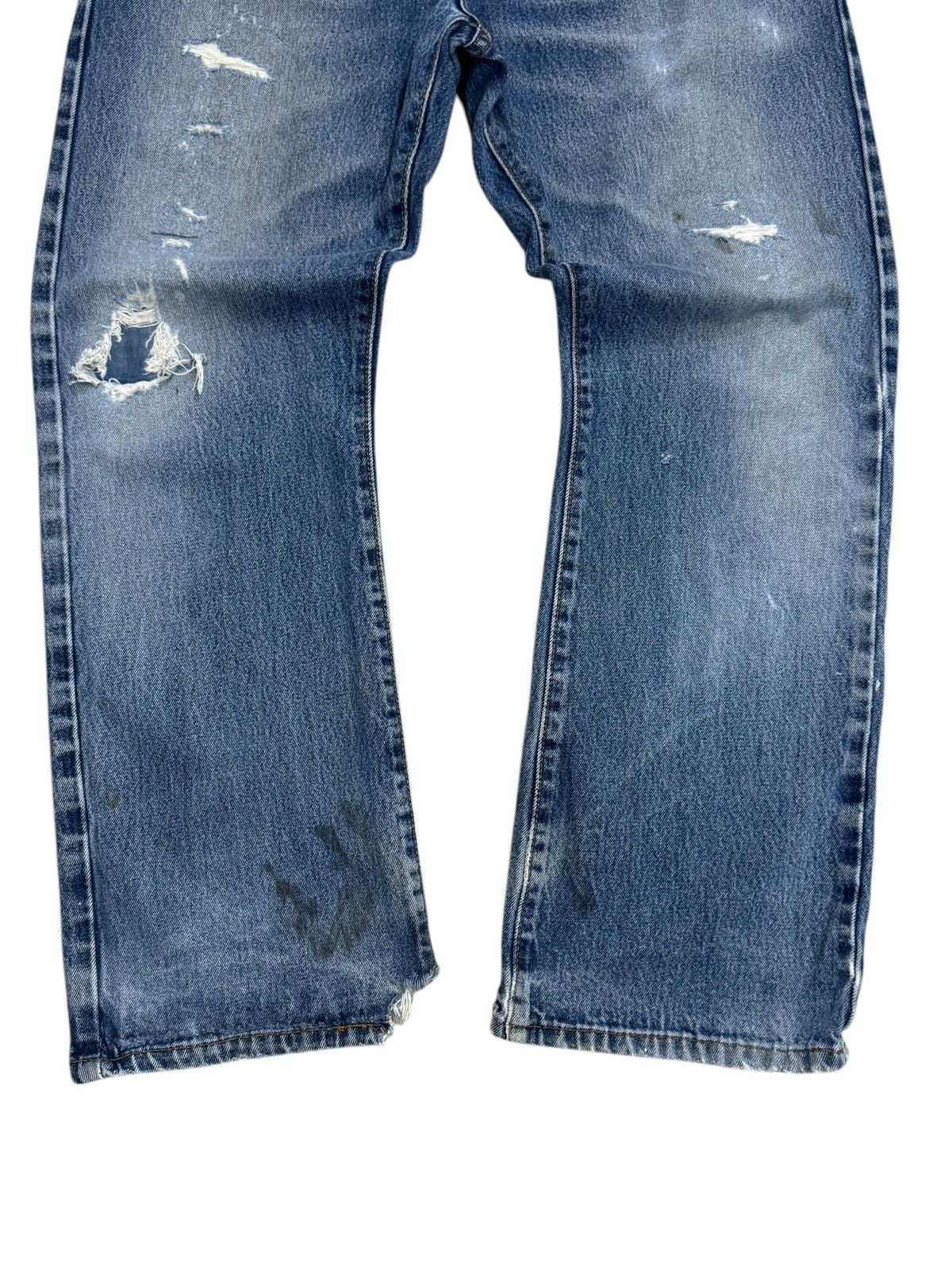 Levi's × Levi's Vintage Clothing Levi's 517 Blue Distressed Denim Jeans Size US 36 / EU 52 - 6 Thumbnail