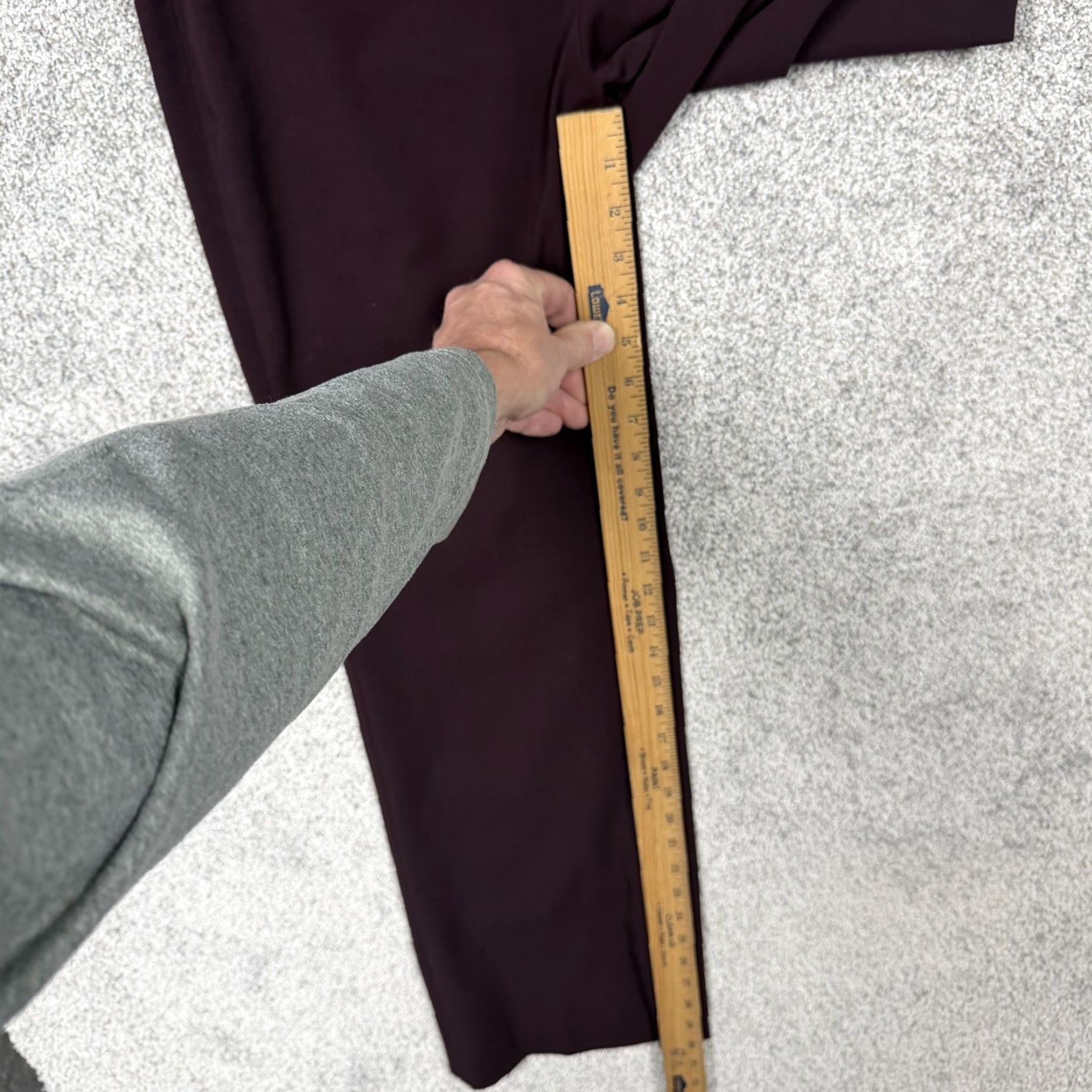Worthington Worthington Dress Pants Womens 6 Maroon Straight Leg Stretch Office Career Chic Pants Womens Up to date 6 Size 28" / US 6 / IT 42 - 4 Thumbnail