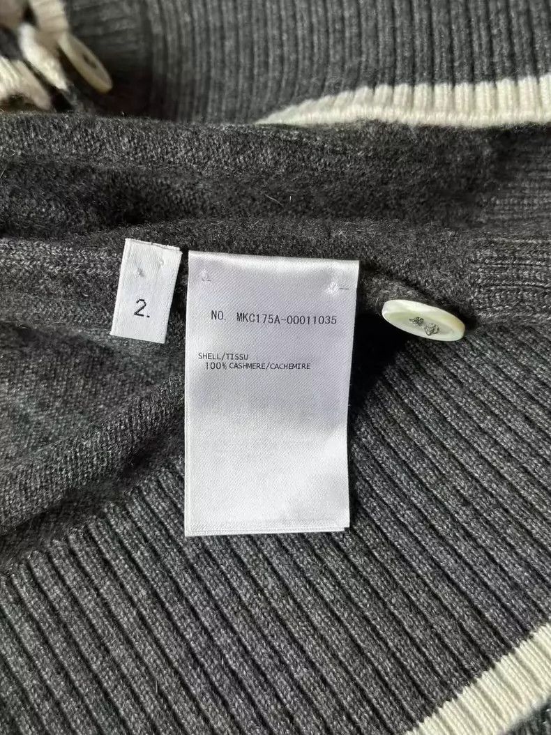 Thom Browne size2 Striped cashmere cardigan