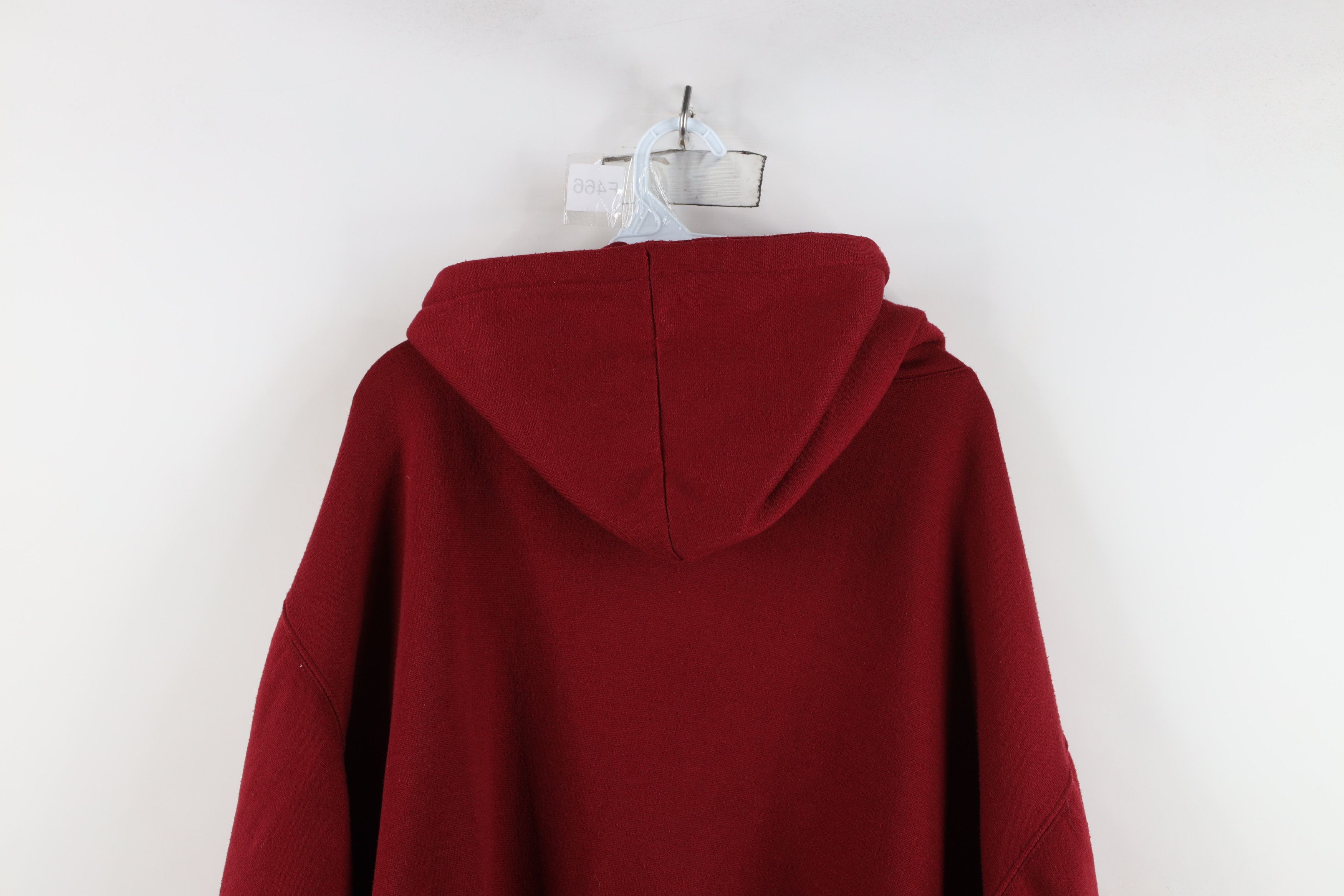Vintage Vintage 90s Streetwear Blank Full Zip Hoodie Sweatshirt Size US XXL / EU 58 / 5 - 13 Thumbnail