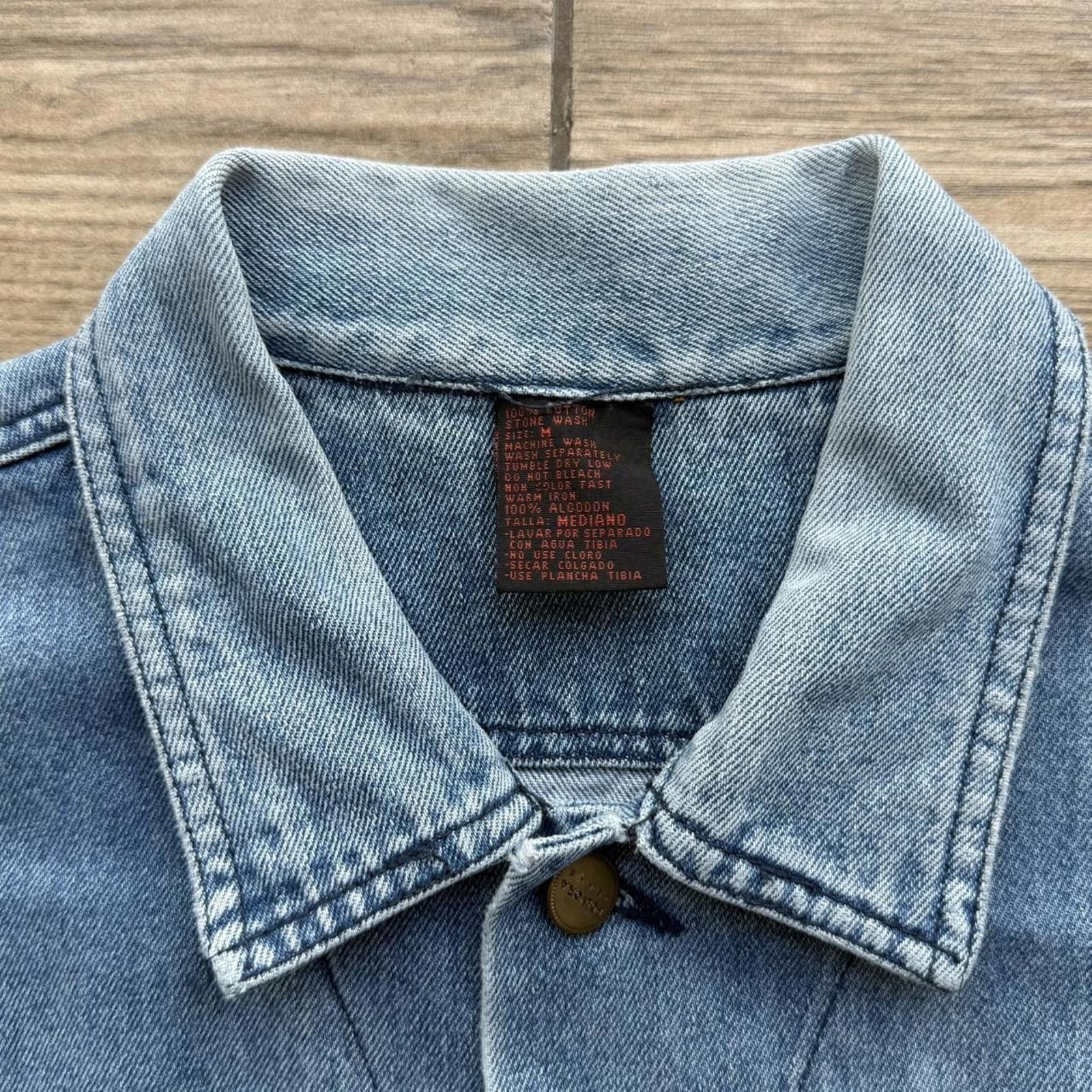 Other Y2K Polvora 00s Blue denim jacket with zipper pockets Size US M / EU 48-50 / 2 - 4 Thumbnail