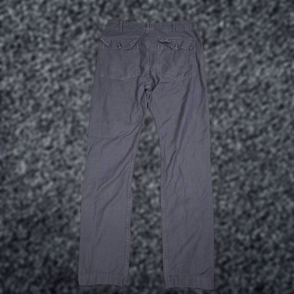 Tellason Tellason Fatigue Pant Utility Navy Blue 100% Cotton Italy Mens Pants 29x30 Straight Front Pockets Workwear Casual Size US 29 - 1 Thumbnail