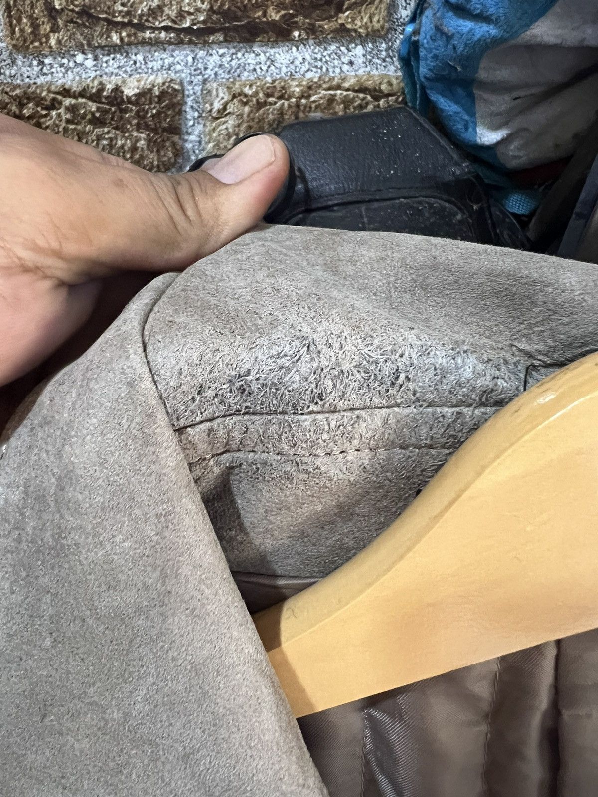 Yohji Yamamoto 🔥Vintage Ined Homme Yohji Yamamoto Suede Jacket Size US S / EU 44-46 / 1 - 11 Thumbnail
