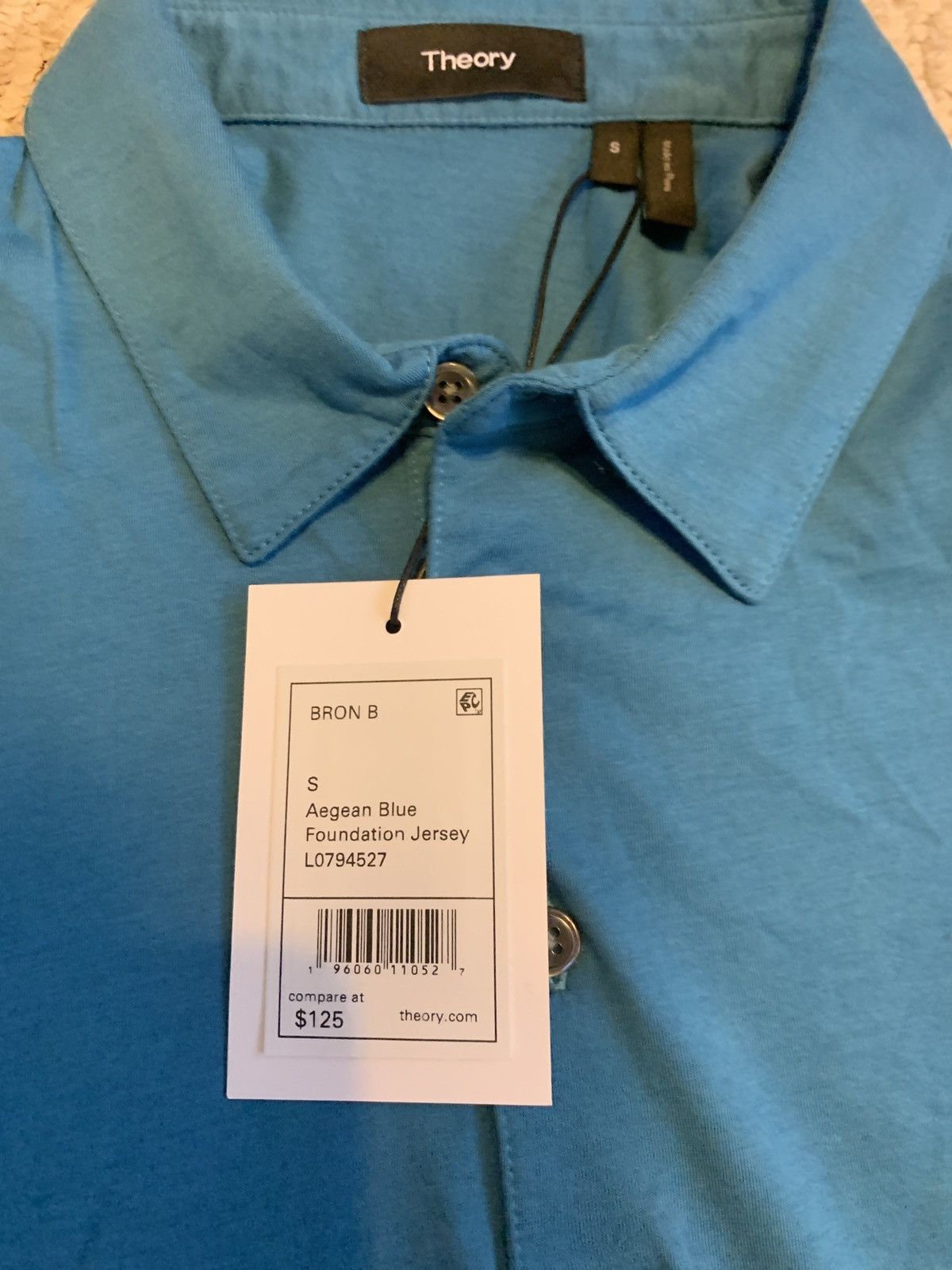 image of Theory Polo New in Blue, Men's (Size Small)