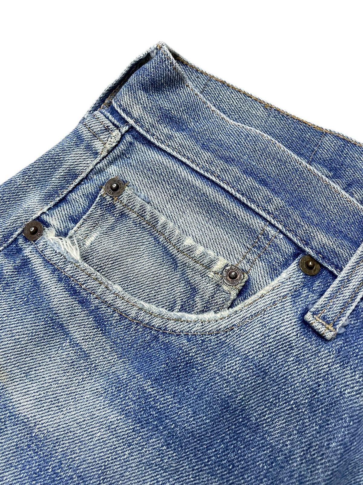 Levi's 60s Levis 501 Rindem Blank R Selvedge Top Button #6 Jeans Size US 30 / EU 46 - 12 Thumbnail
