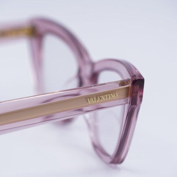 Valentino Valentino V-TALE VLX-140C Eyeglasses Transparent Pink 53mm Size ONE SIZE - 5 Thumbnail