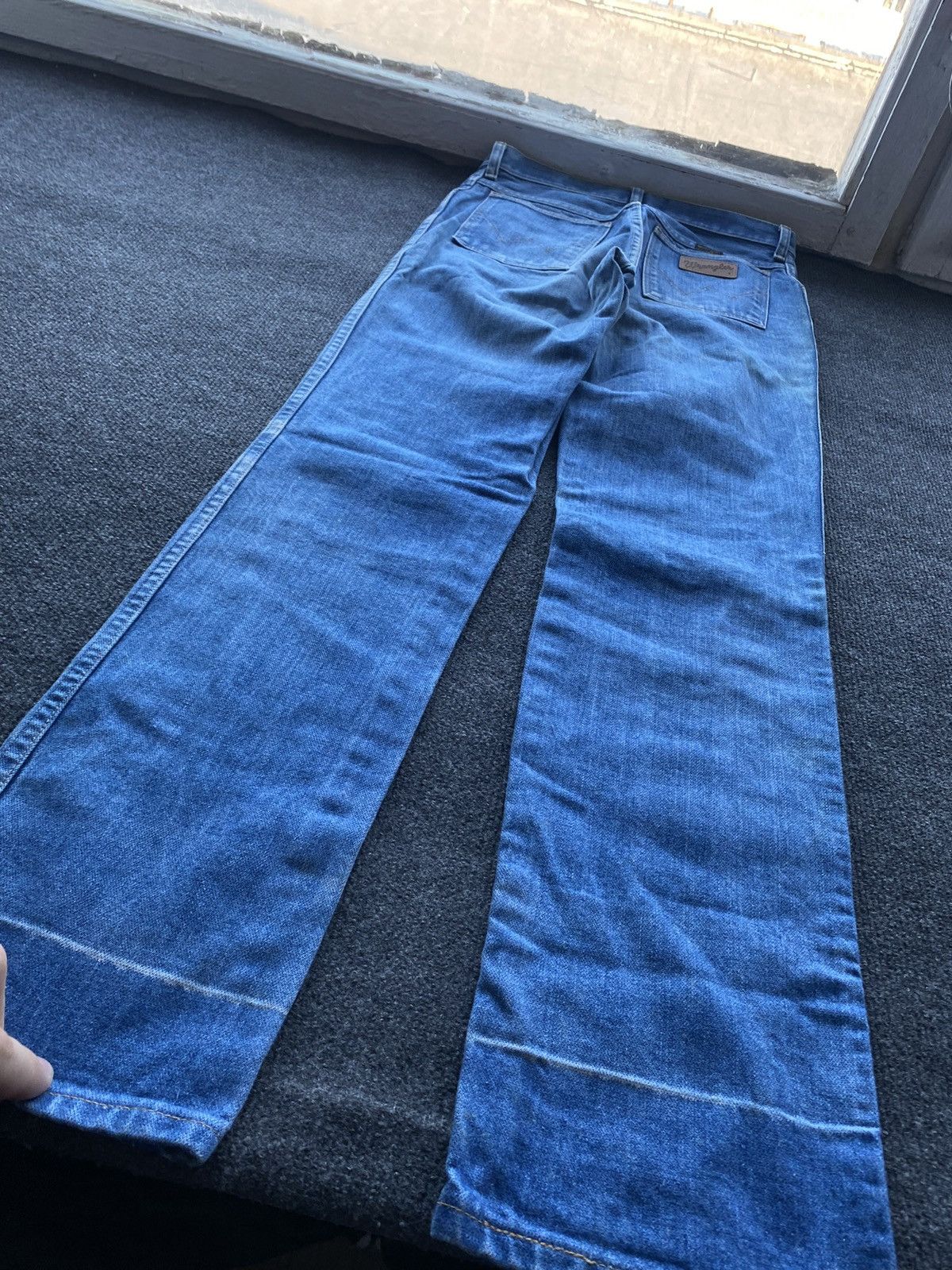 Wrangler 🔥Cowboy Western Vntg Wrangler Eclair Zip Jeans 31 rare Size US 31 - 17 Thumbnail