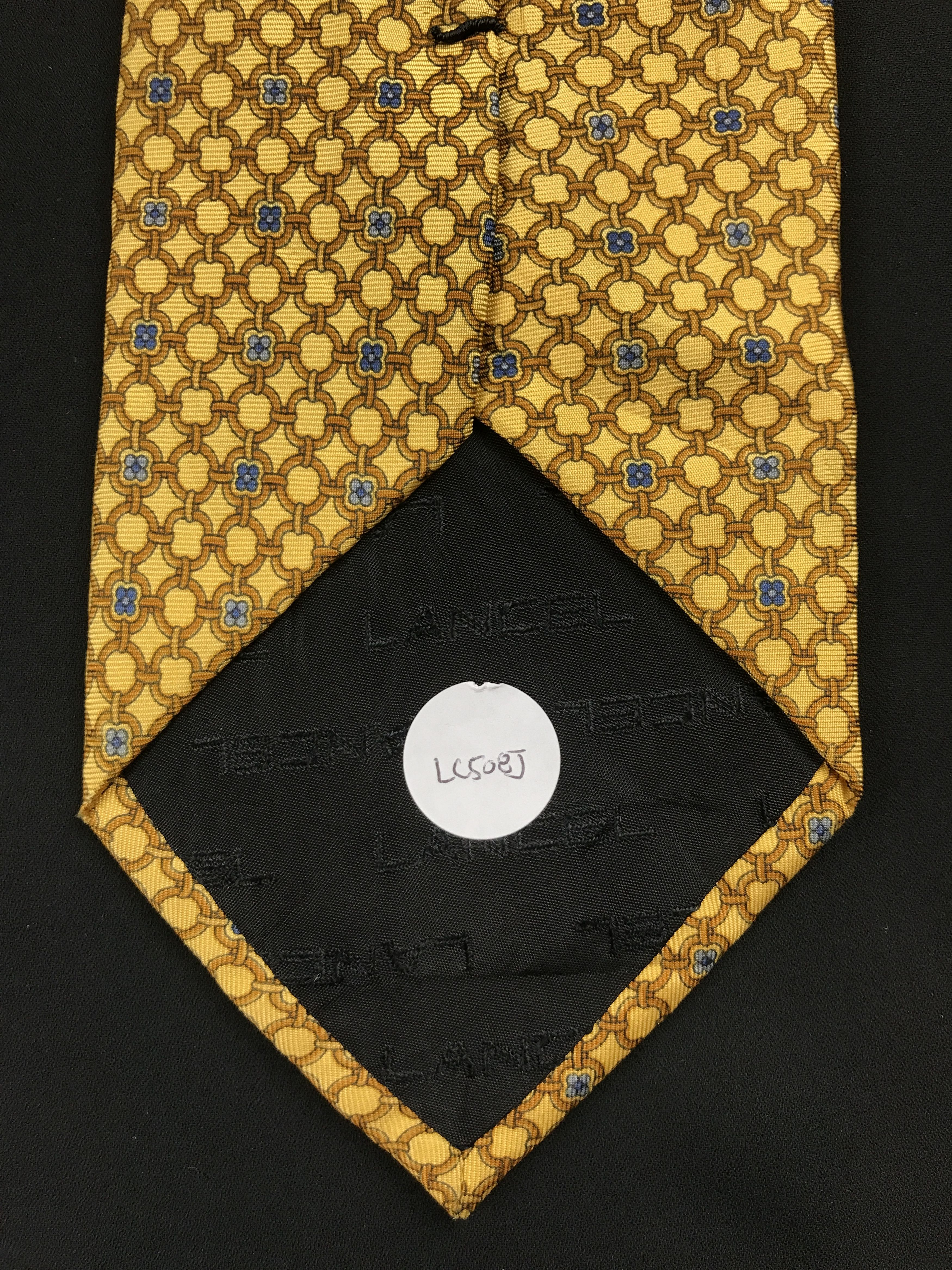 Lancel × Vintage Vintage Lancel Silk Necktie Size ONE SIZE - 9 Thumbnail