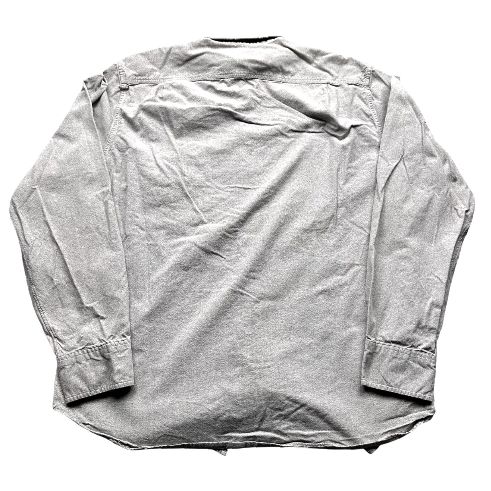 J.Crew VINTAGE? No. J.CREW Button-Down Long Sleeve Gray Casual Shirt Mens Large Cotton Pocket B8337 Size US L / EU 52-54 / 3 - 2 Thumbnail
