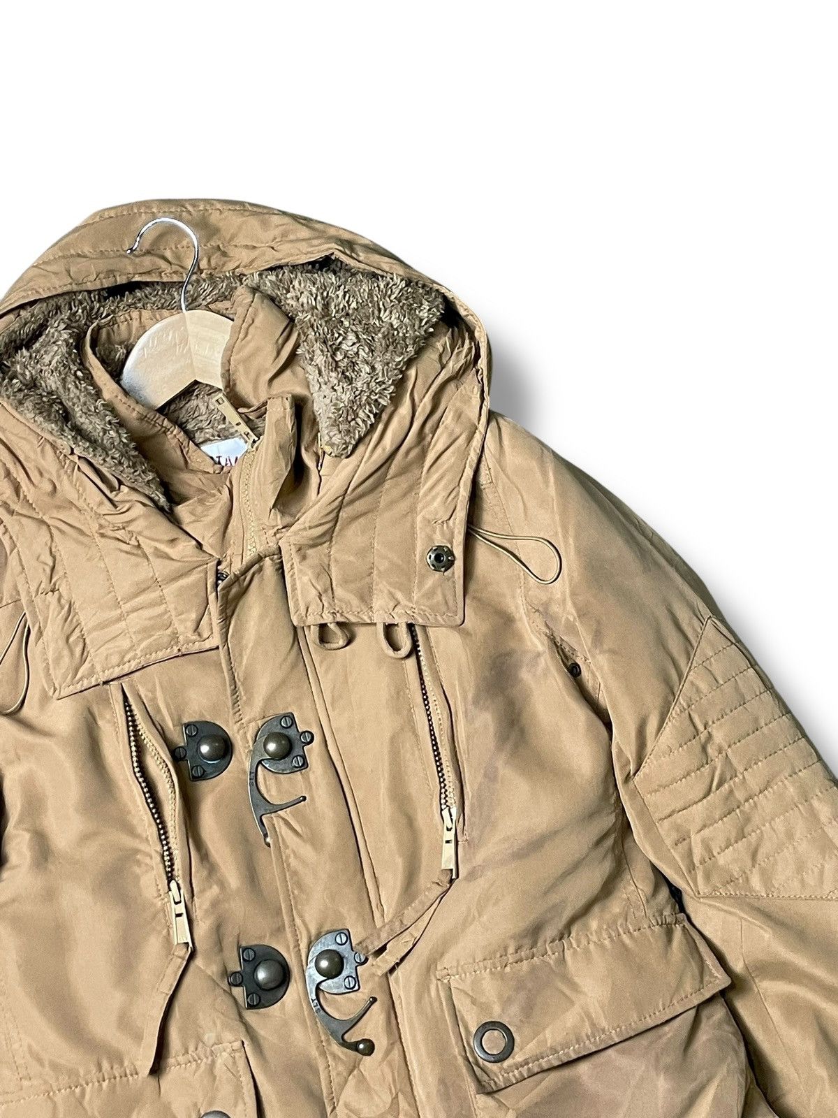 If Six Was Nine × Japanese Brand × Le Grande Bleu (L.G.B.) SLY Military Amelia Brand Fur Jacket (64) Size US XXS / EU 40 - 2 Thumbnail