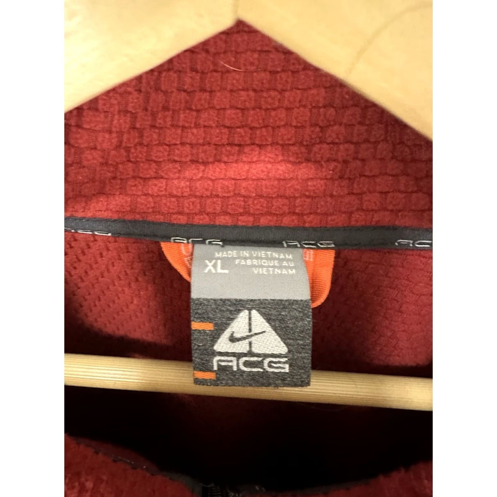Nike ACG VTG Nike ACG Full Zip Jacket Charcoal Gray XL Men Regular Mapped to Waffle Fleece Lined Outdoorsstyle Size US XL / EU 56 / 4 - 3 Thumbnail