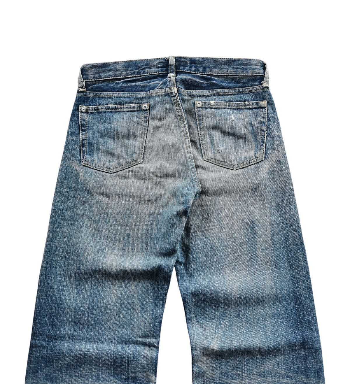Japanese Brand Vintage DMG Distressed Japanese Denim Jeans Size US 30 / EU 46 - 11 Thumbnail