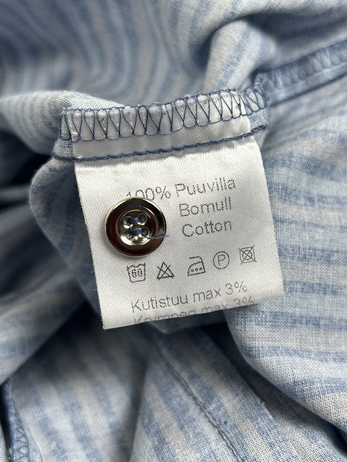 Marimekko Vintage Marimekko Piirainen Jokapoika Metal Striped Shirt M Size M / US 6-8 / IT 42-44 - 7 Thumbnail