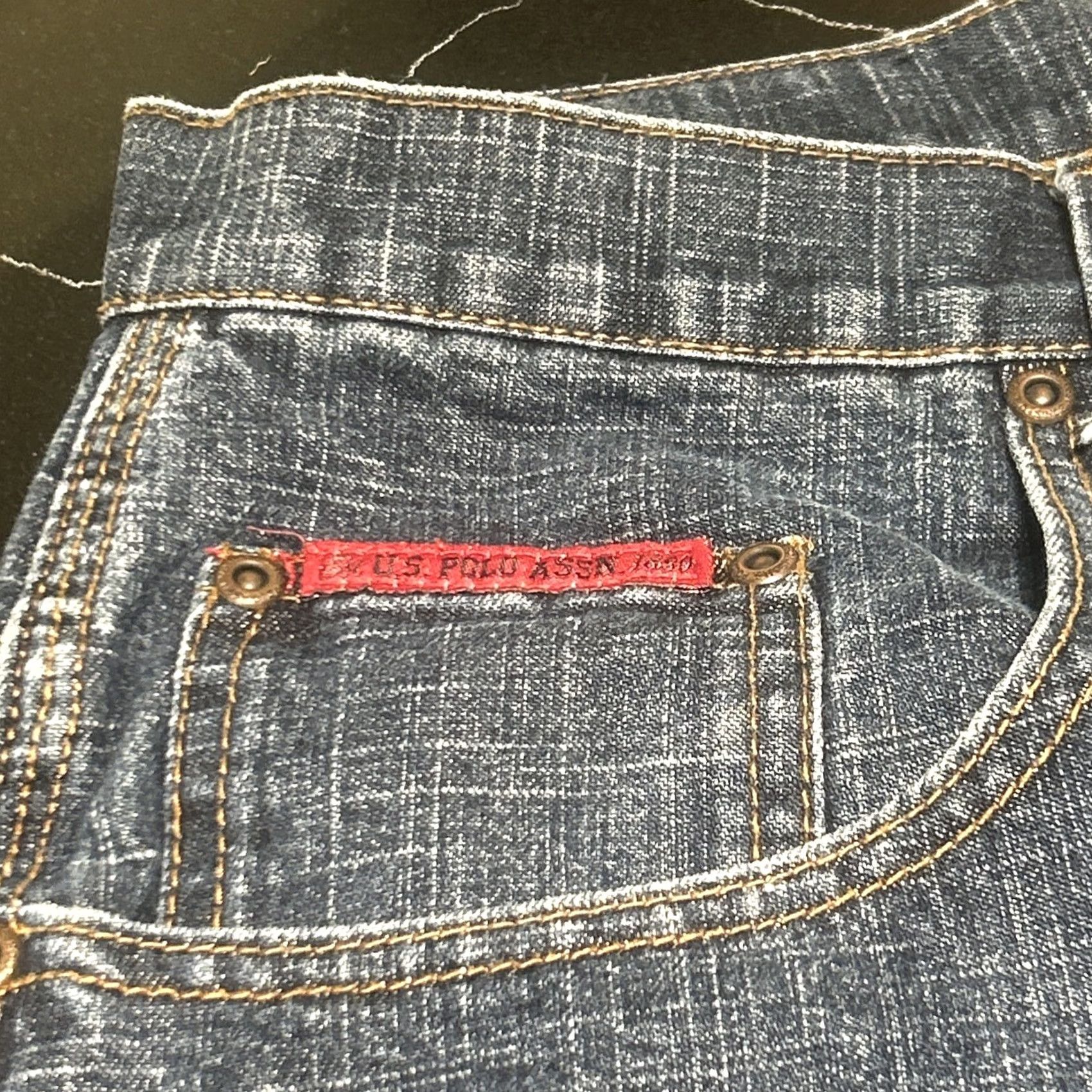 Vintage US Polo Assn. 1890 Jeans Mens 38" Dark Blue Carpenter Relaxed Straight 30in Inseam Hip Hop N/A Size US M / EU 48-50 / 2 - 7 Thumbnail