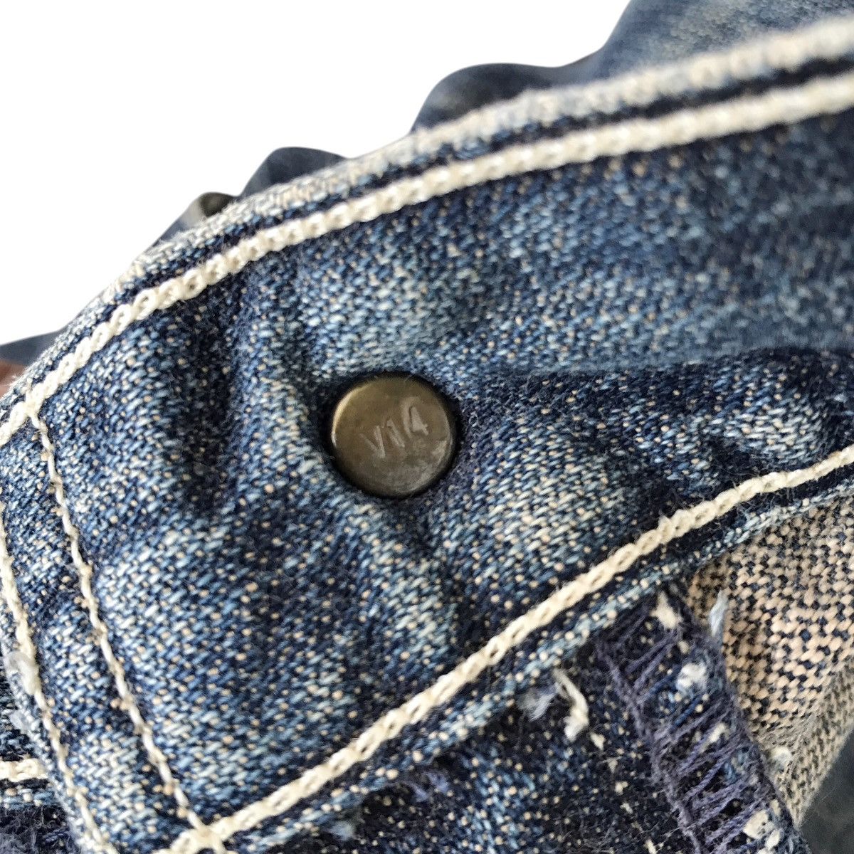 Levi's Levi’s Strauss Lot. 503 Non Selvedge Trash Distressed Denim Size US 33 - 10 Thumbnail