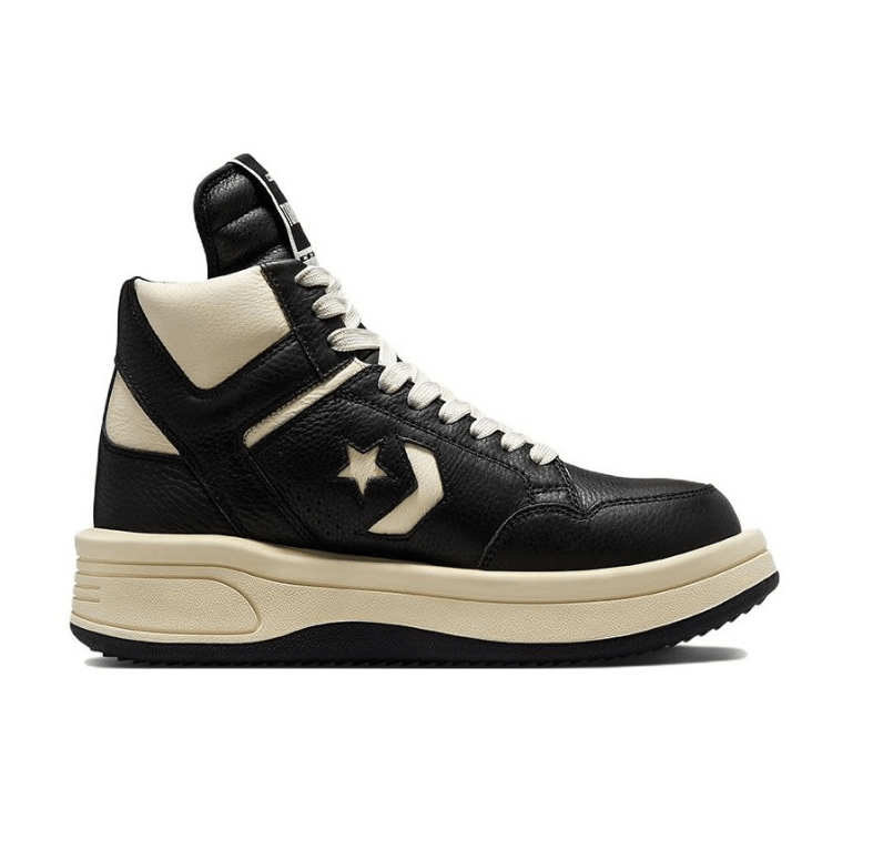 Rick Owens Converse TURBOWPN Mid x Rick Owens Drkshdw Black Size US 9 / EU 42 - 3 Thumbnail