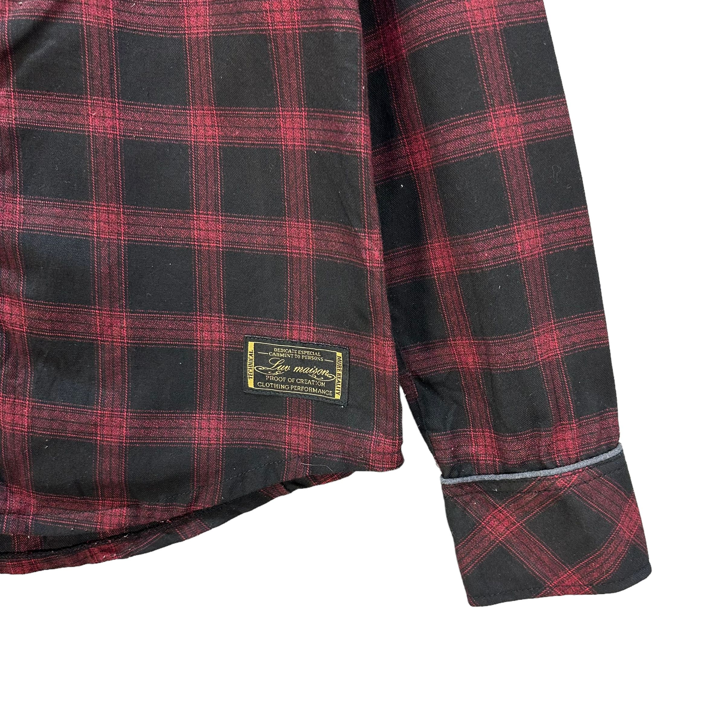 Japanese Brand LUV MAISON TARTAN DOUBLE LAYER HOODIE JACKET #8911-038 Size US M / EU 48-50 / 2 - 6 Thumbnail
