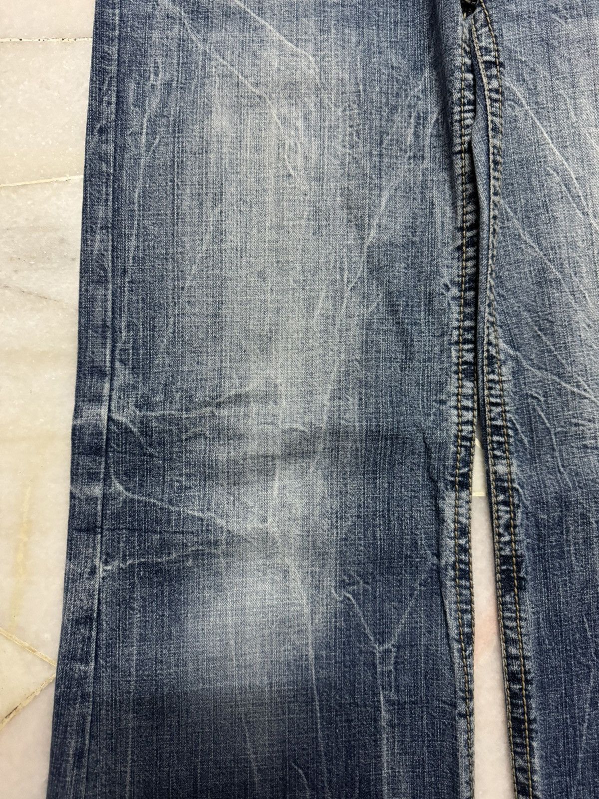 Tornado Mart 💥BAGGY FLARE INSANE💥90's JAPANESE WHISKER BELL BOTTOM JEANS Size US 29 - 6 Thumbnail
