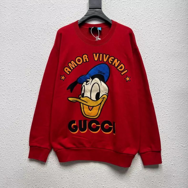 Gucci Gucci Co-branded Donald Duck cartoon printed sweatshirt Size US M / EU 48-50 / 2 - 1 Thumbnail