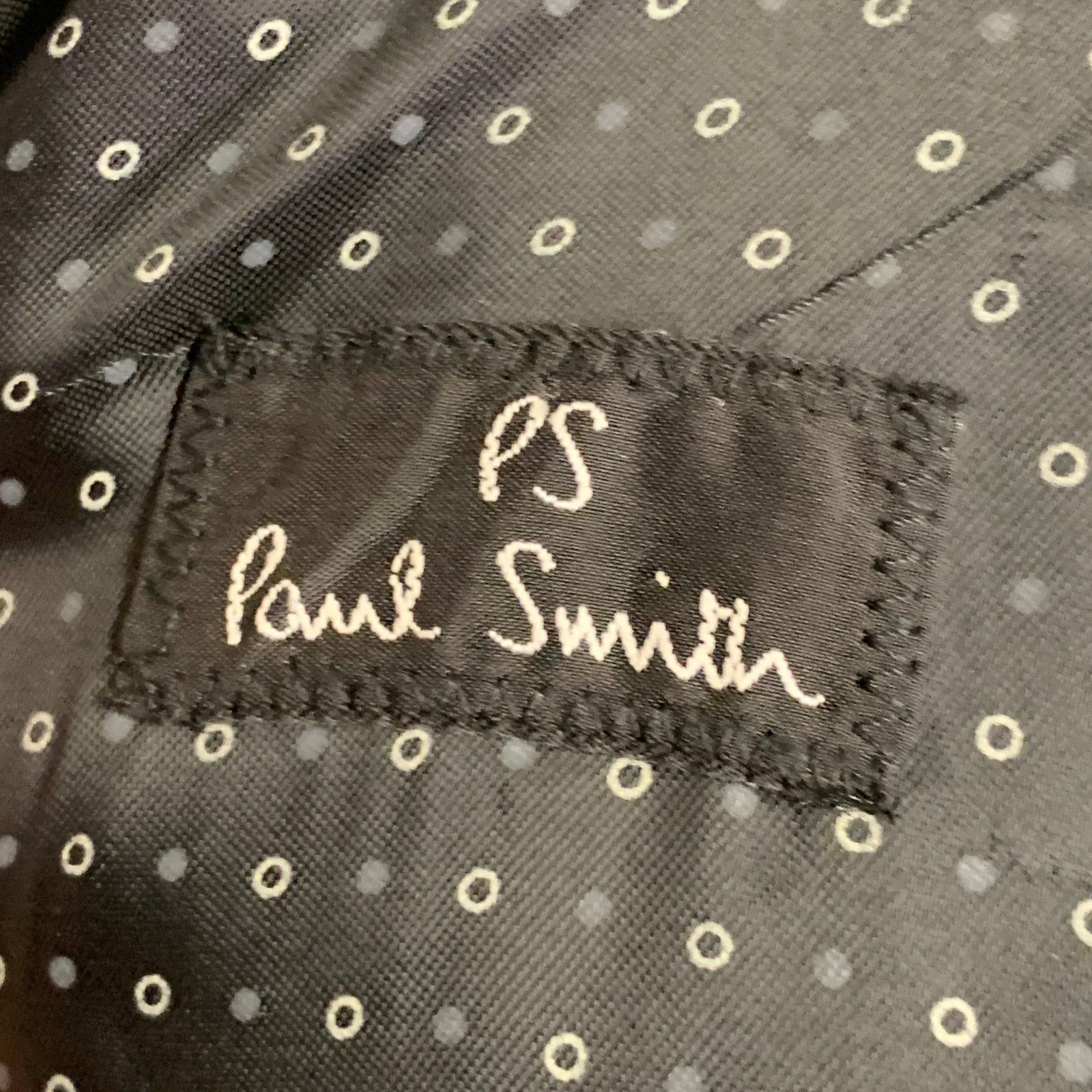 Paul Smith PS by PAUL SMITH Charcoal Black Wool Blend Notch Lapel Coat Size US S / EU 44-46 / 1 - 6 Thumbnail