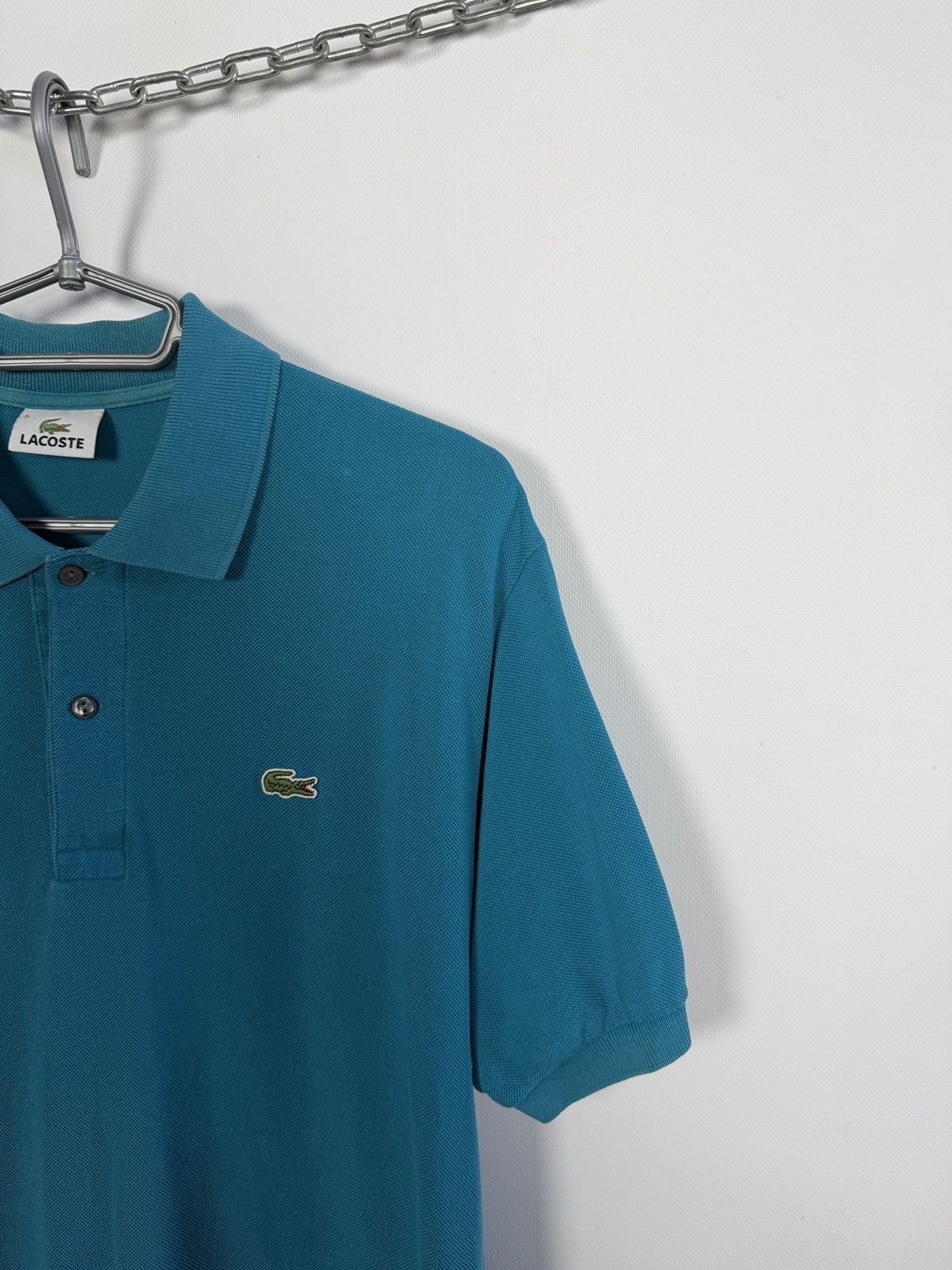 Lacoste Lacoste Short Sleeve Polo Shirt Vintage Blue Size 5 (Large) Size US L / EU 52-54 / 3 - 2 Thumbnail
