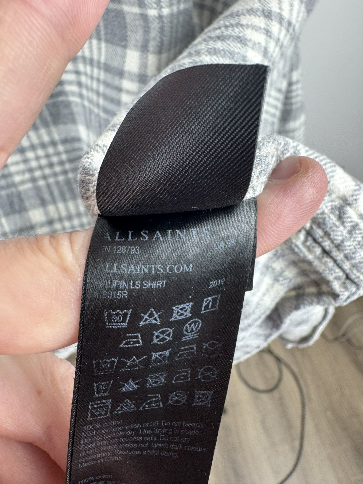 Allsaints Men’s Allsaints Long Sleeve Button Down Shirt size S Size US S / EU 44-46 / 1 - 7 Thumbnail