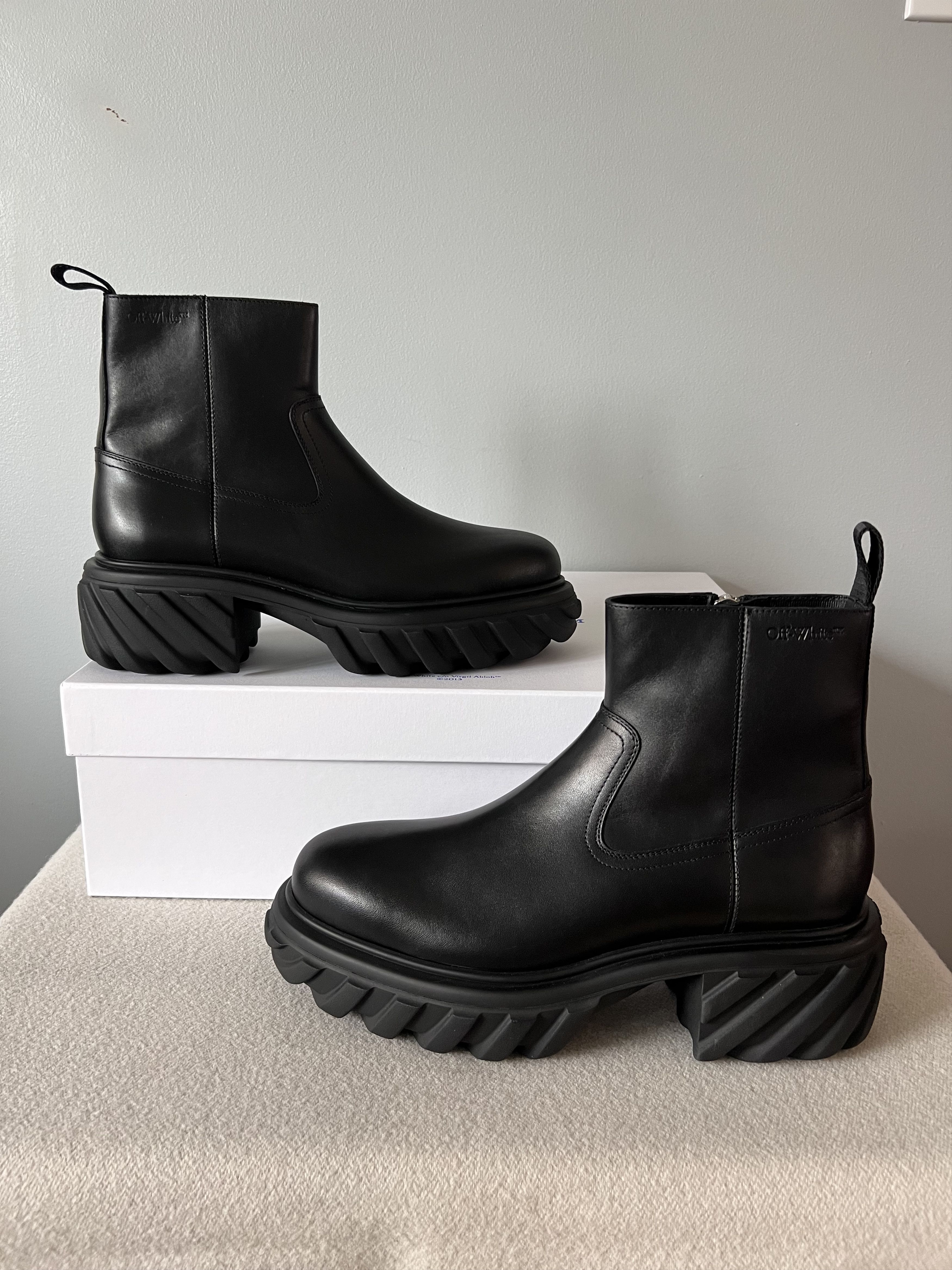 Off-White Off White Exploration Motor Ankle Boots in Black Size US 12 / EU 45 - 2 Thumbnail
