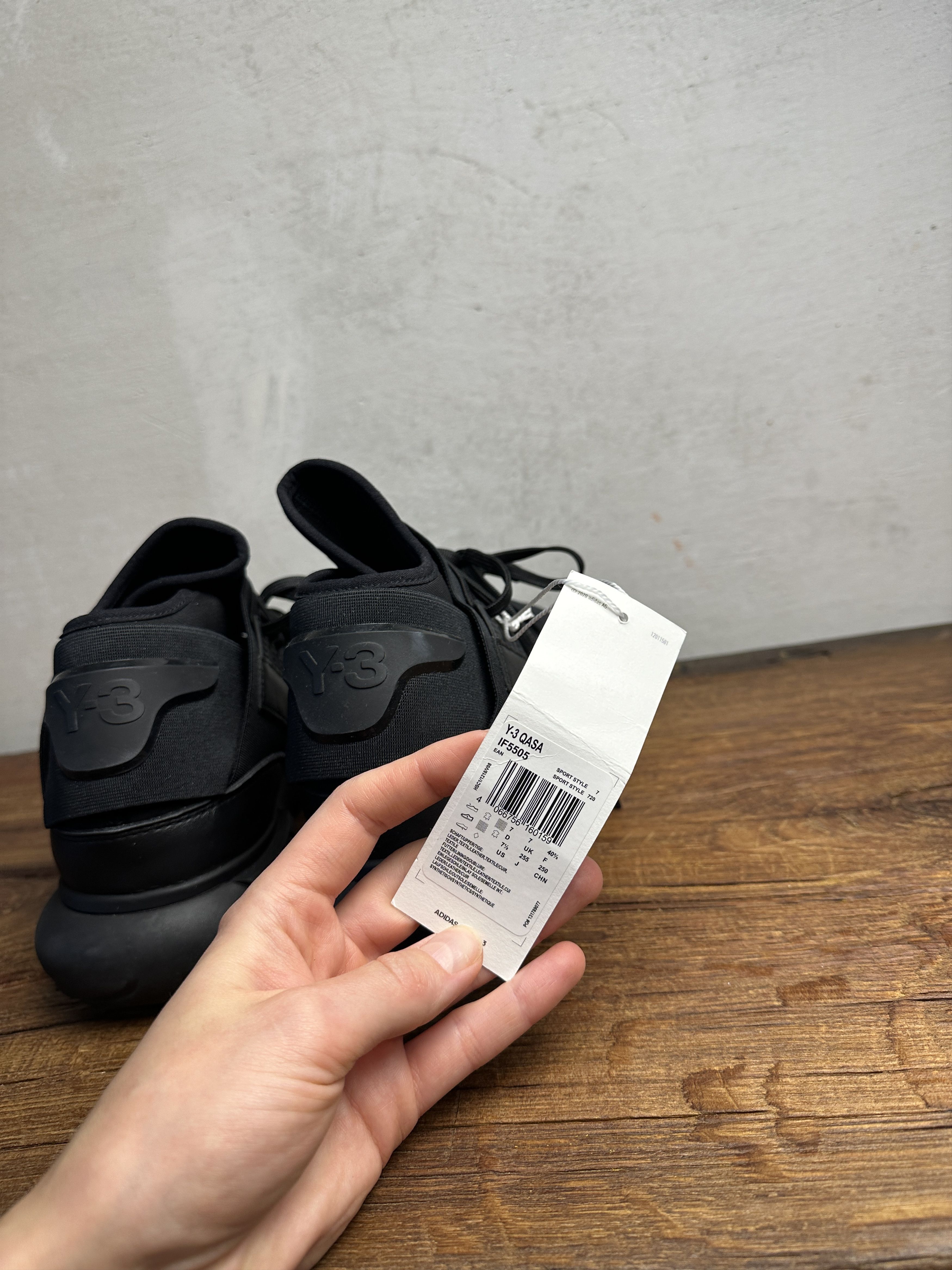 Adidas Y-3 Qasa High Triple Black Size US 7 / EU 40 - 5 Thumbnail