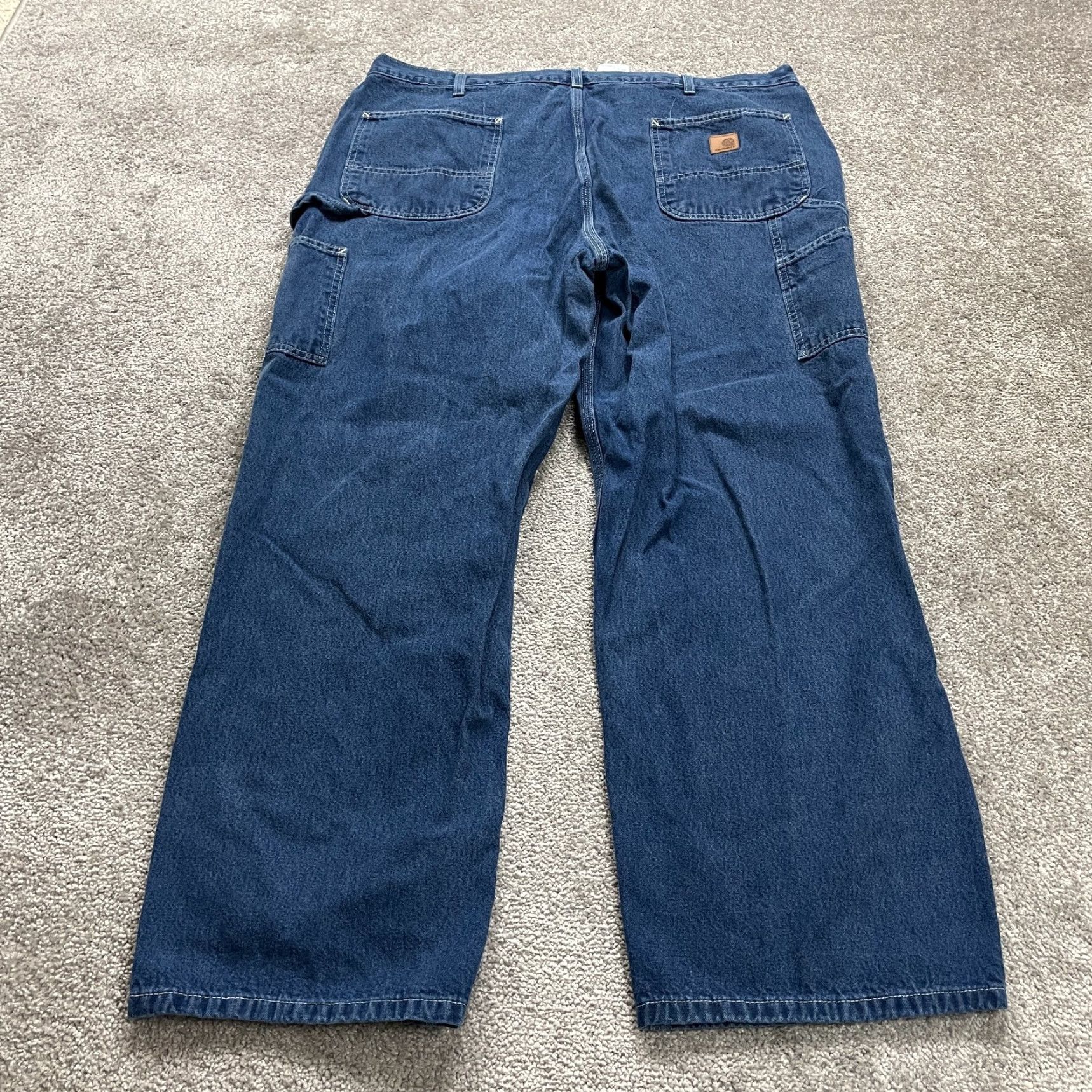 Carhartt VINTAGE Carhartt B13 Original Dungaree Fit Denim Jeans Men 41x30 Dark Wash Cotton Size US 41 - 2 Thumbnail