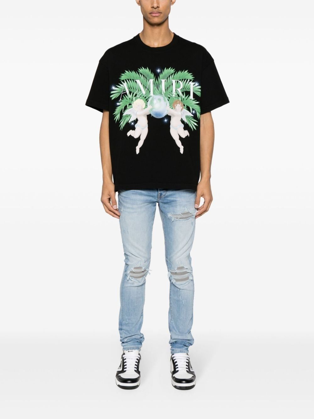 Amiri oc11z0425 MX1 Jeans in Light Blue Size US 31 - 2 Thumbnail