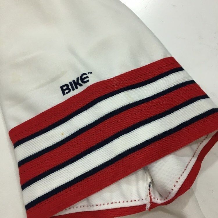 Other Vtg Bike White V Neck Red RINGER Jersey Streetwear T Shirt Size US XXL / EU 58 / 5 - 6 Thumbnail