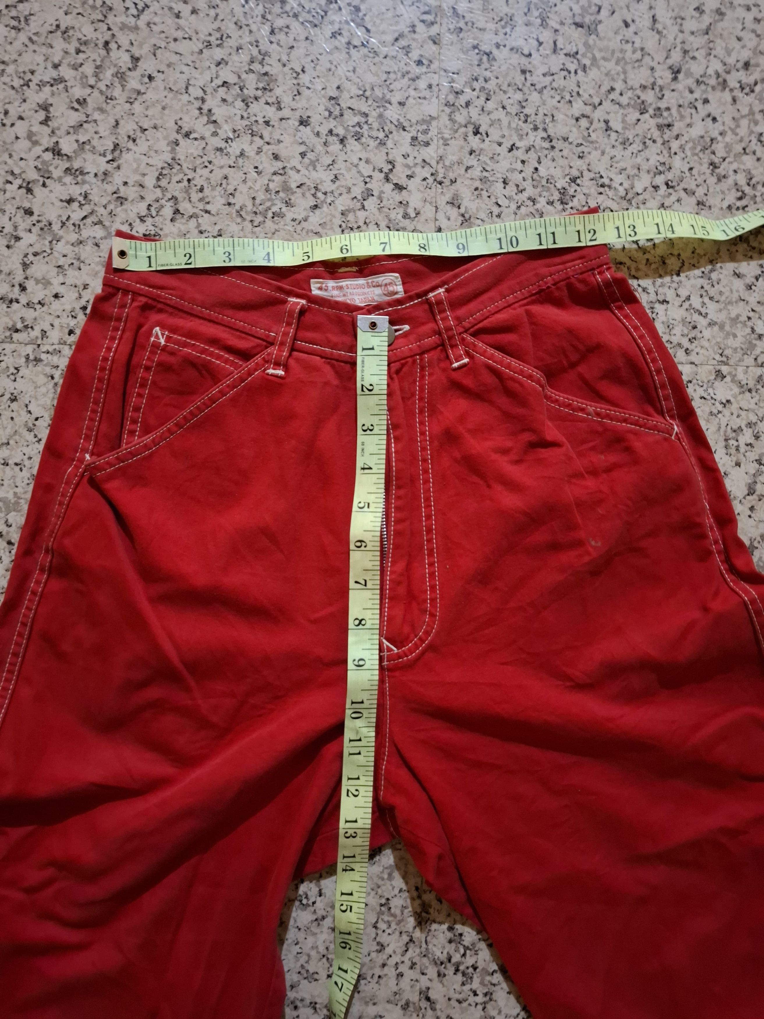 45rpm Vintage 45RPM Studio & Co. Red Canvas Painter Pants RARE Size 25" / US 0 / IT 36 - 8 Thumbnail