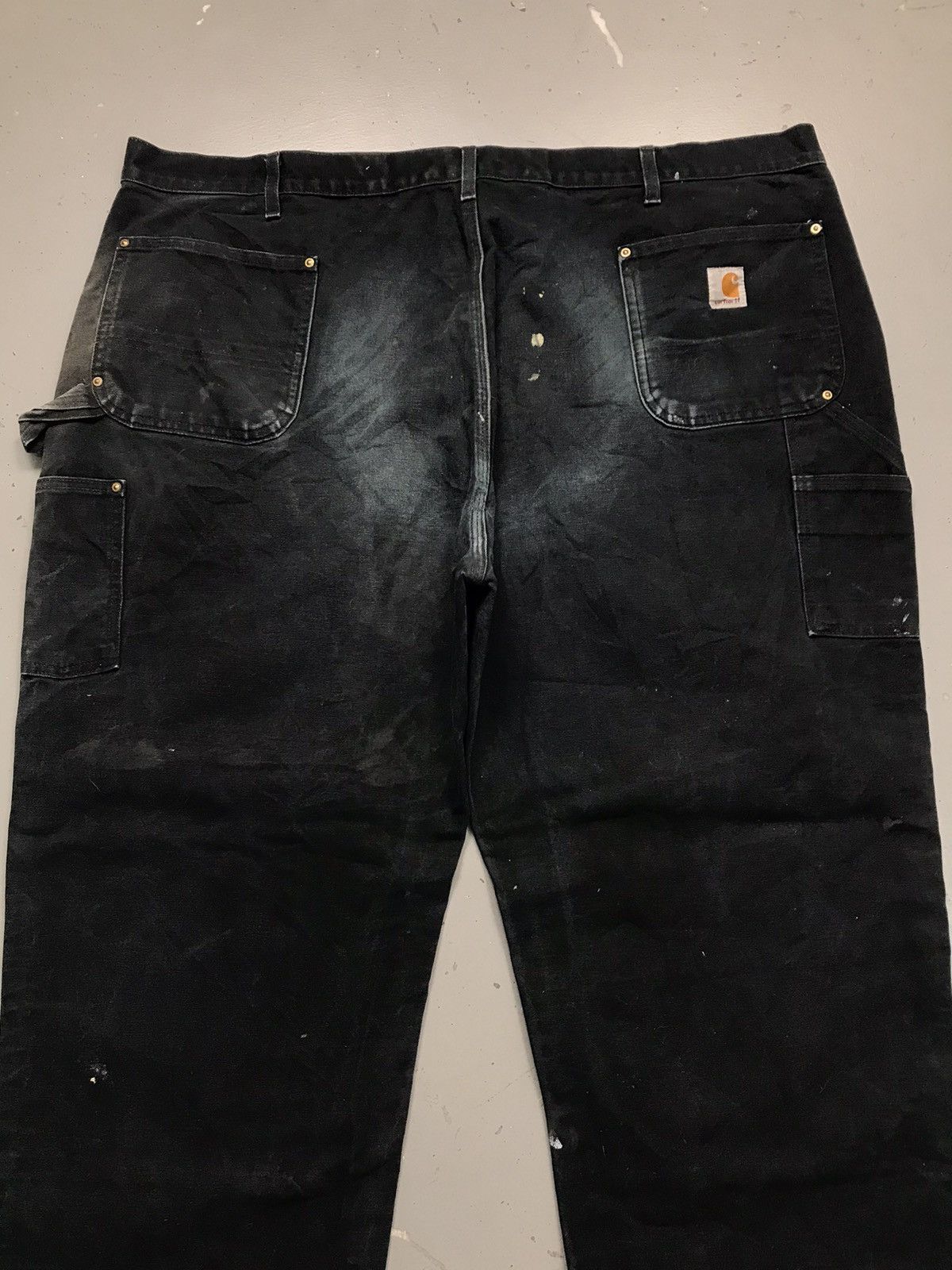 Carhartt Vintage Carhartt B01BLK double knee painted dusty denim48x29 Size US 44 / EU 60 - 14 Thumbnail