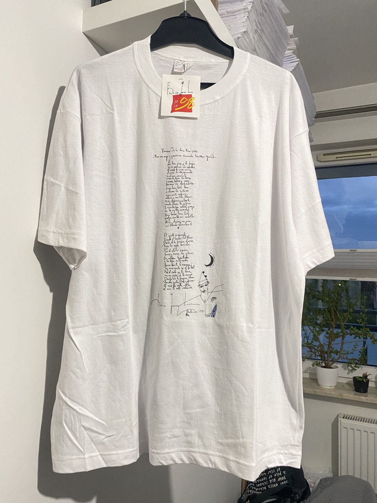 Vintage Federico Garcia Lorca Art Tee XL DS 90s Granada museum Size US XL / EU 56 / 4 - 16 Thumbnail