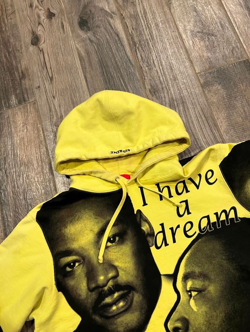 Martin luther king supreme hoodie best sale