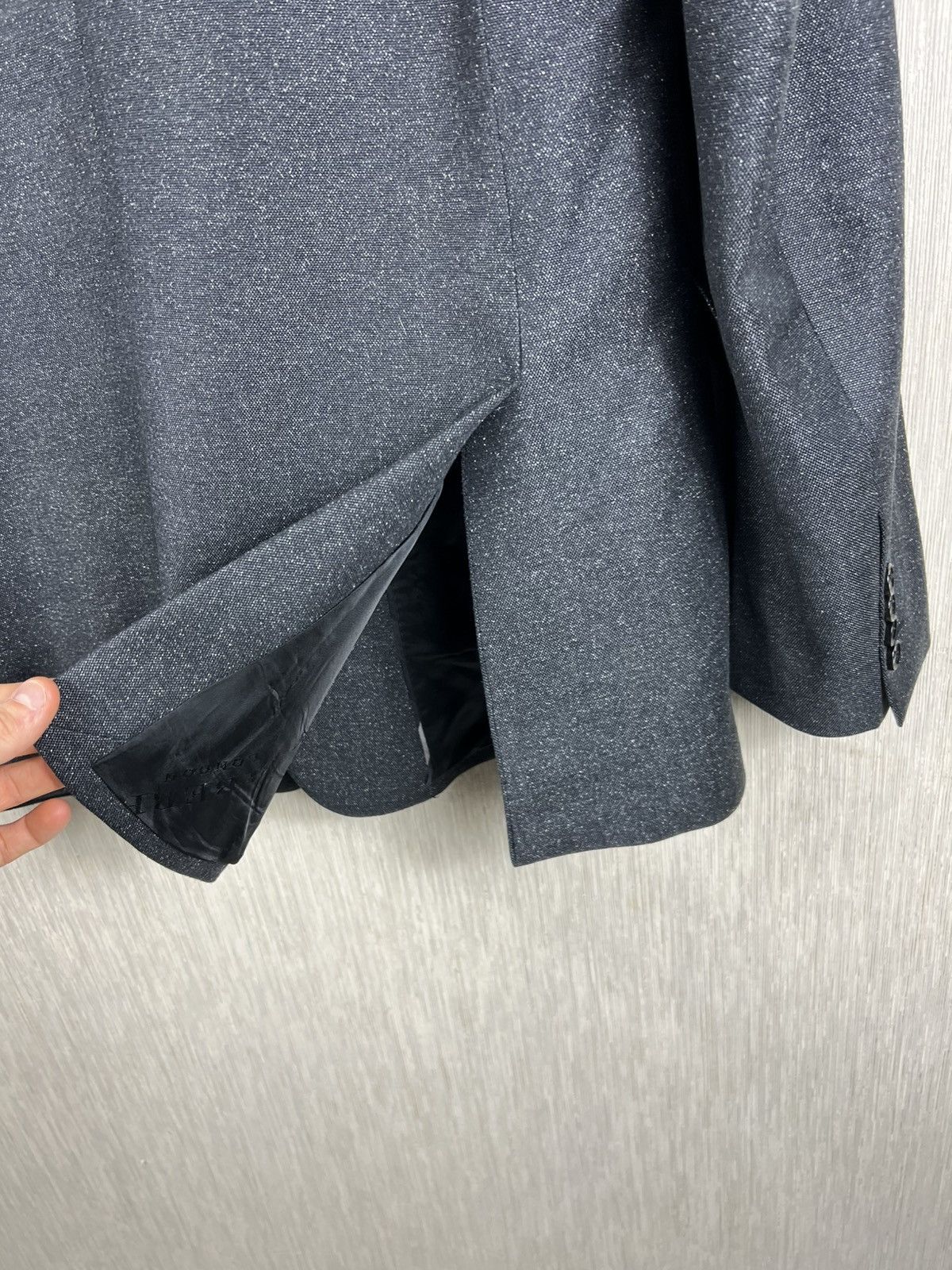 Burberry Burberry London wool silk gradient grey spray blazer jacket Size 54R - 19 Thumbnail