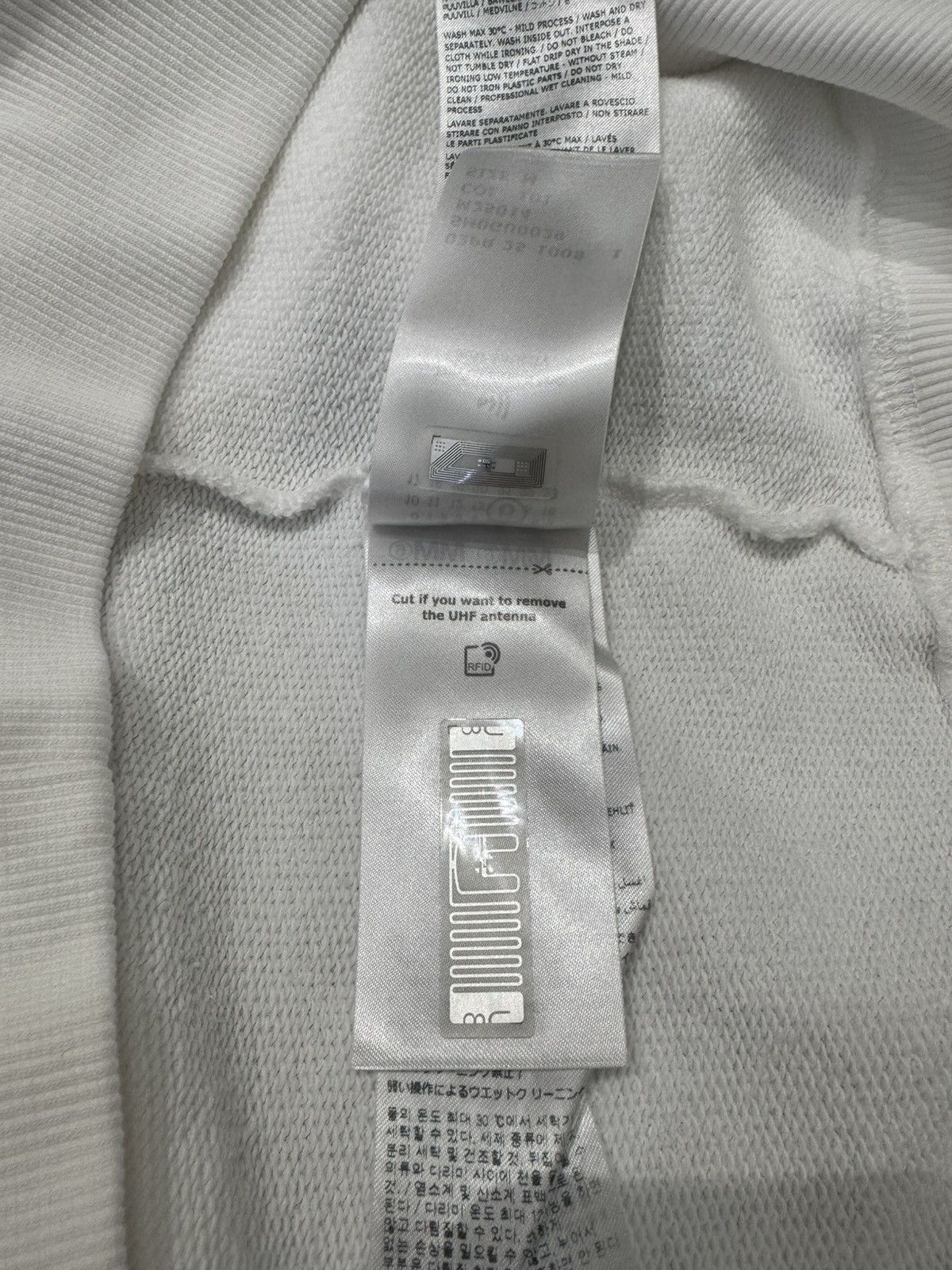 Maison Margiela NWT Number Patch Crew Neck Sweatshirt - White, M Size US M / EU 48-50 / 2 - 7 Thumbnail