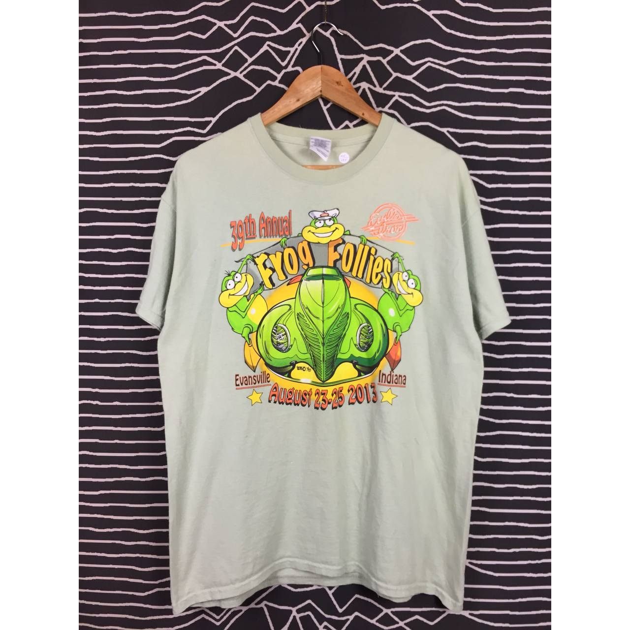 Gildan Frog Follies 39th Annual Evansville Street Rods Show Tee Size US L / EU 52-54 / 3 - 1 Thumbnail