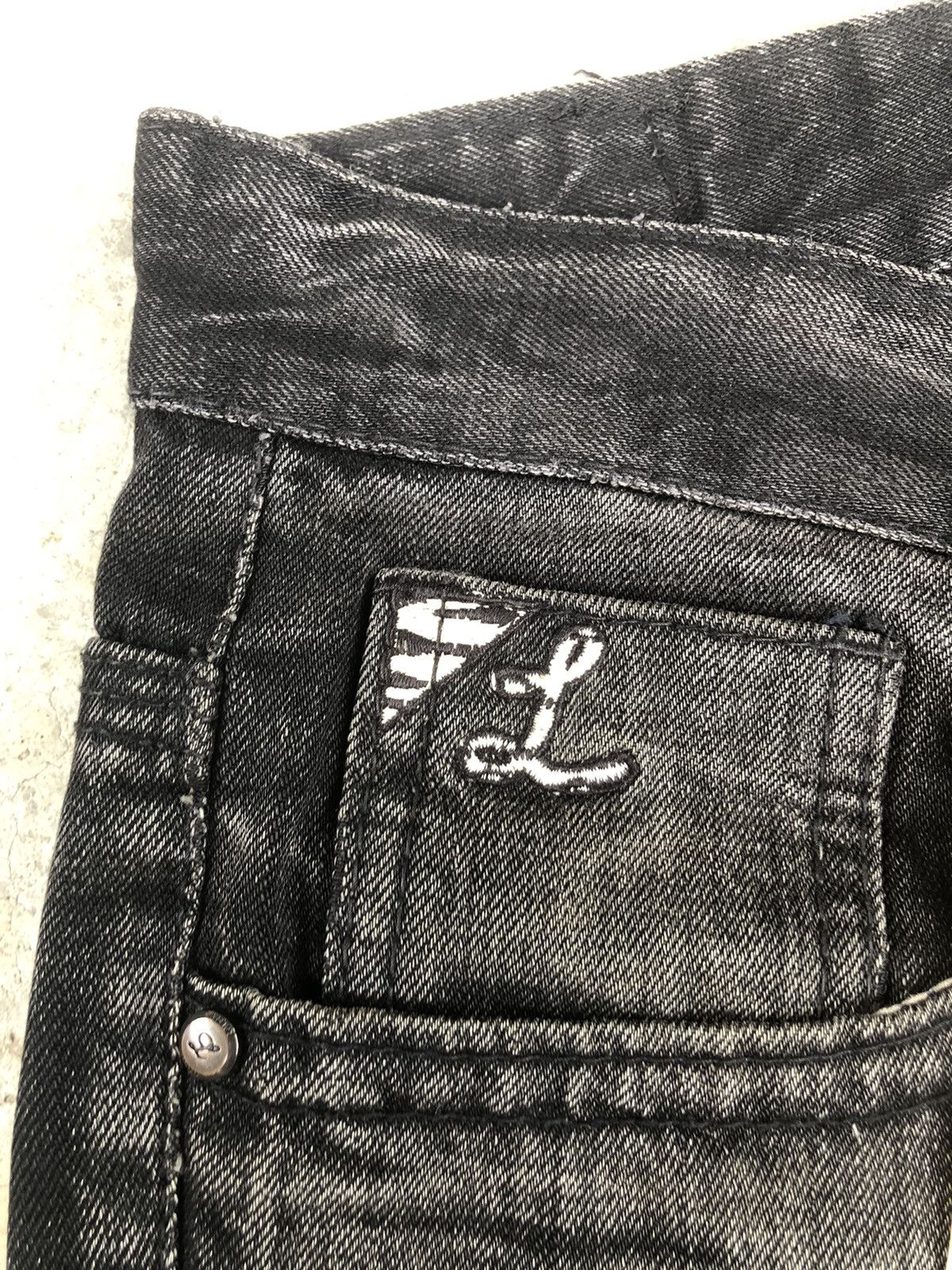 Japanese Brand Yoshitomo Nara Lolita Embroidered Jeans Punk Size US 31 - 16 Thumbnail