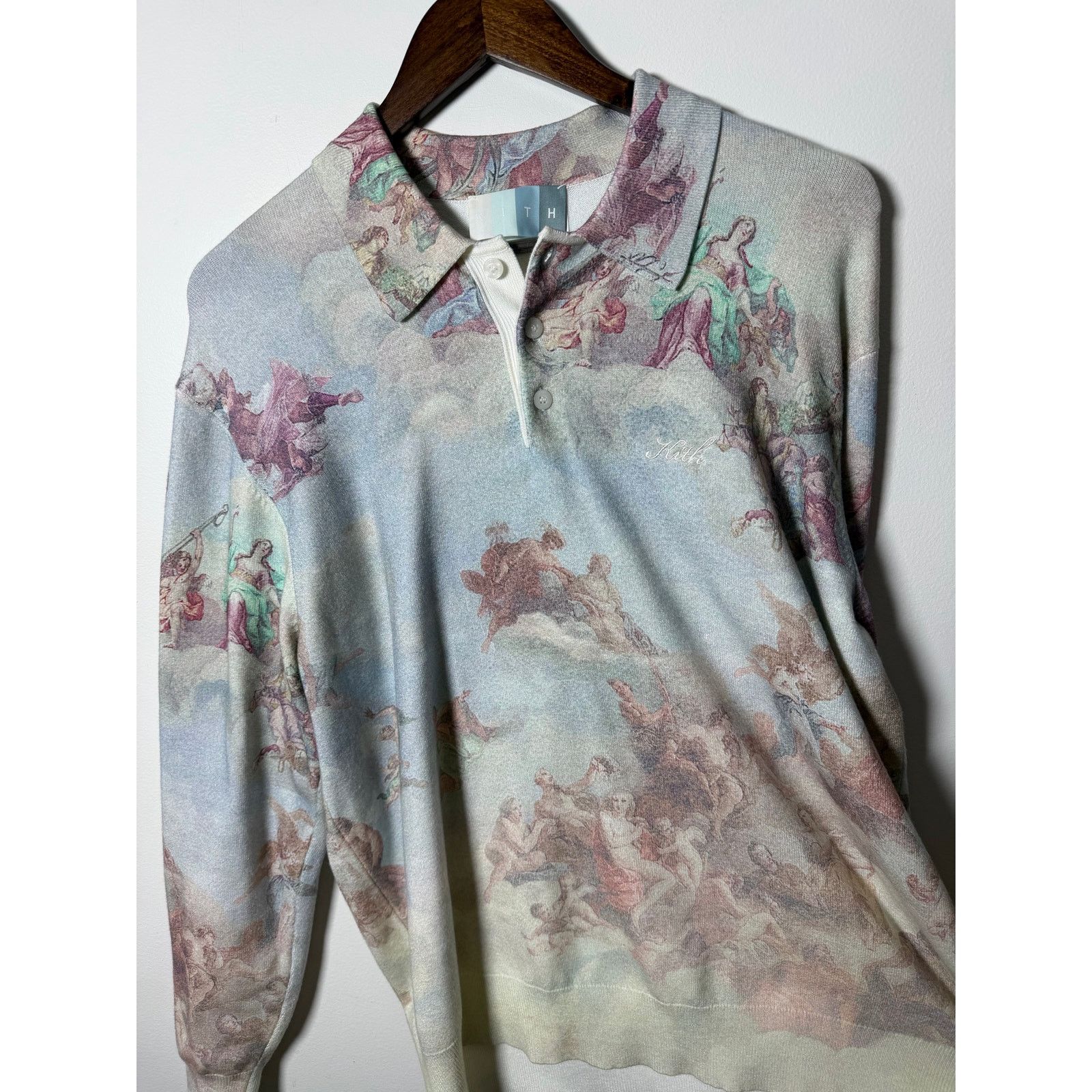 Kith Kith Harmon Pullover Angelic Print 'Sandrift' Size US M / EU 48-50 / 2 - 2 Thumbnail