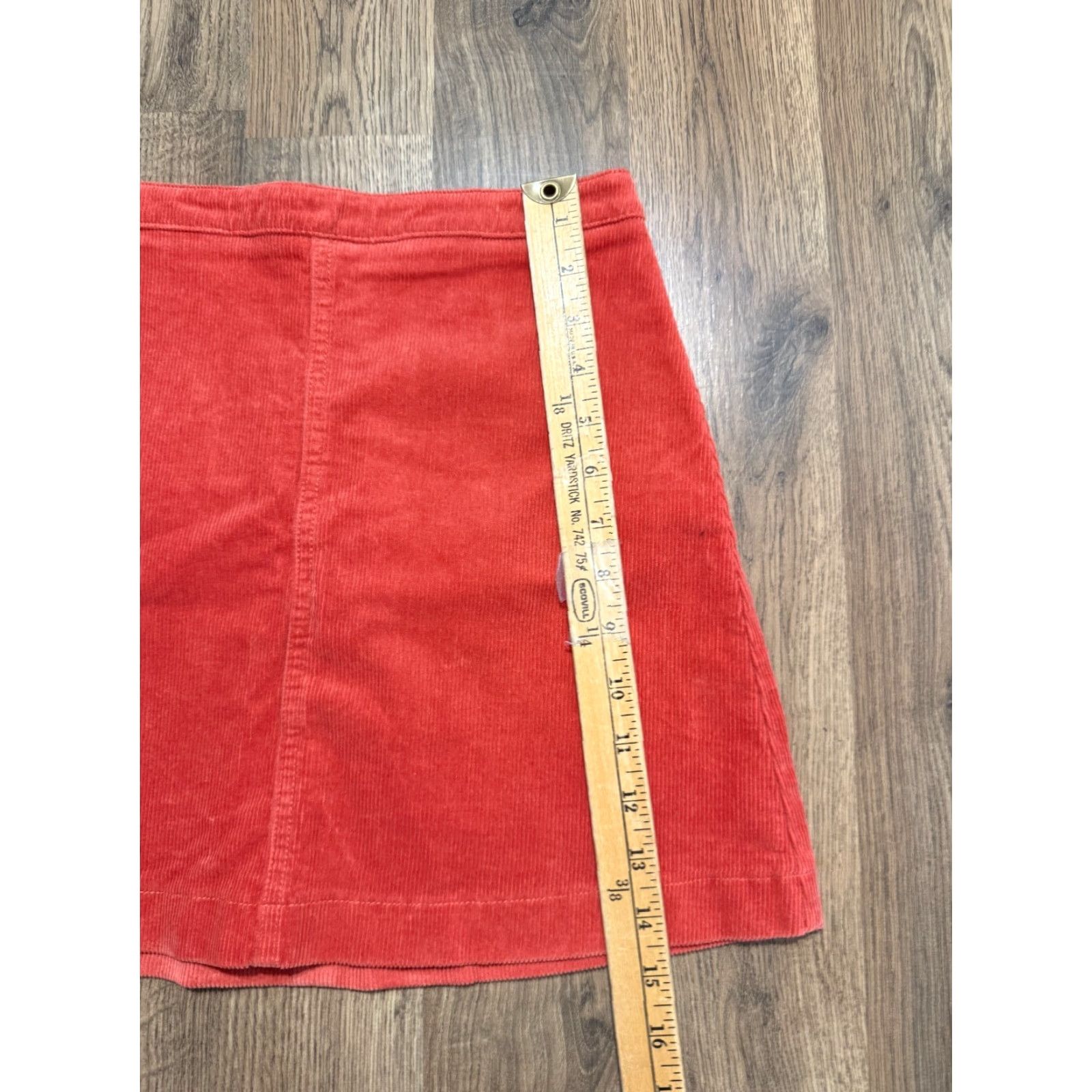 Forever 21 FOREVER 21 Skirt Womens Size S Orange Corduroy A-Line Back Zip NWT Size 28" / US 6 / IT 42 - 4 Thumbnail