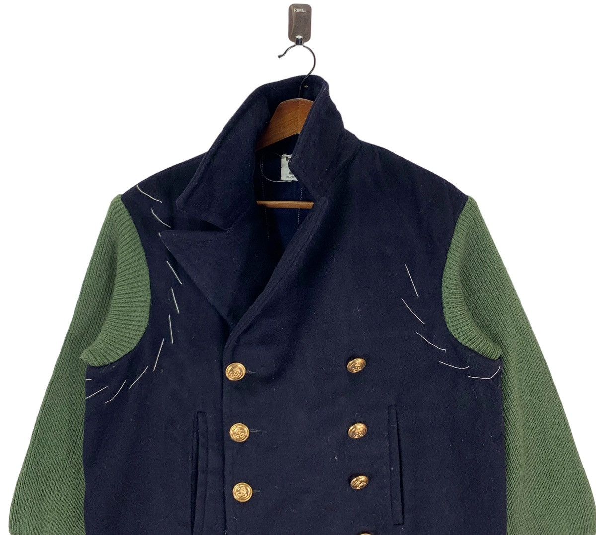 Vintage VINTAGE TOLLFREE DOUBLE BREASTED BIKERS JACKET Size US M / EU 48-50 / 2 - 4 Thumbnail