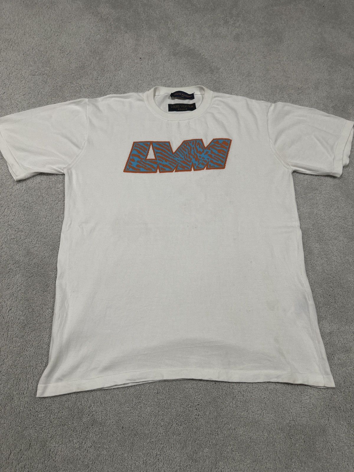 Louis Vuitton Short Sleeve Cotton Crewneck LVM
