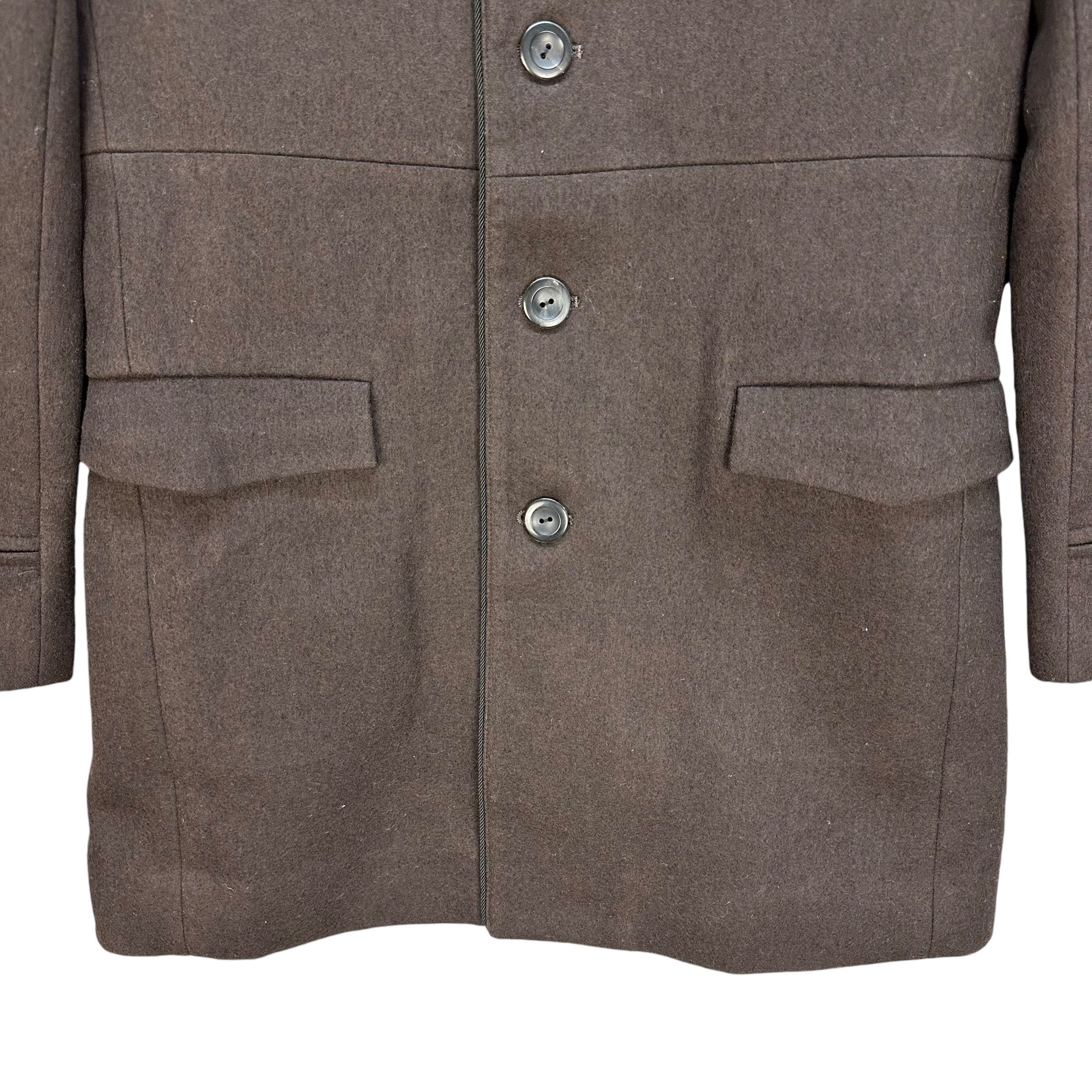 N.Hoolywood N. HOOLYWOOD Brown Wool Coat Jacket #A53-1237 Size US S / EU 44-46 / 1 - 3 Thumbnail