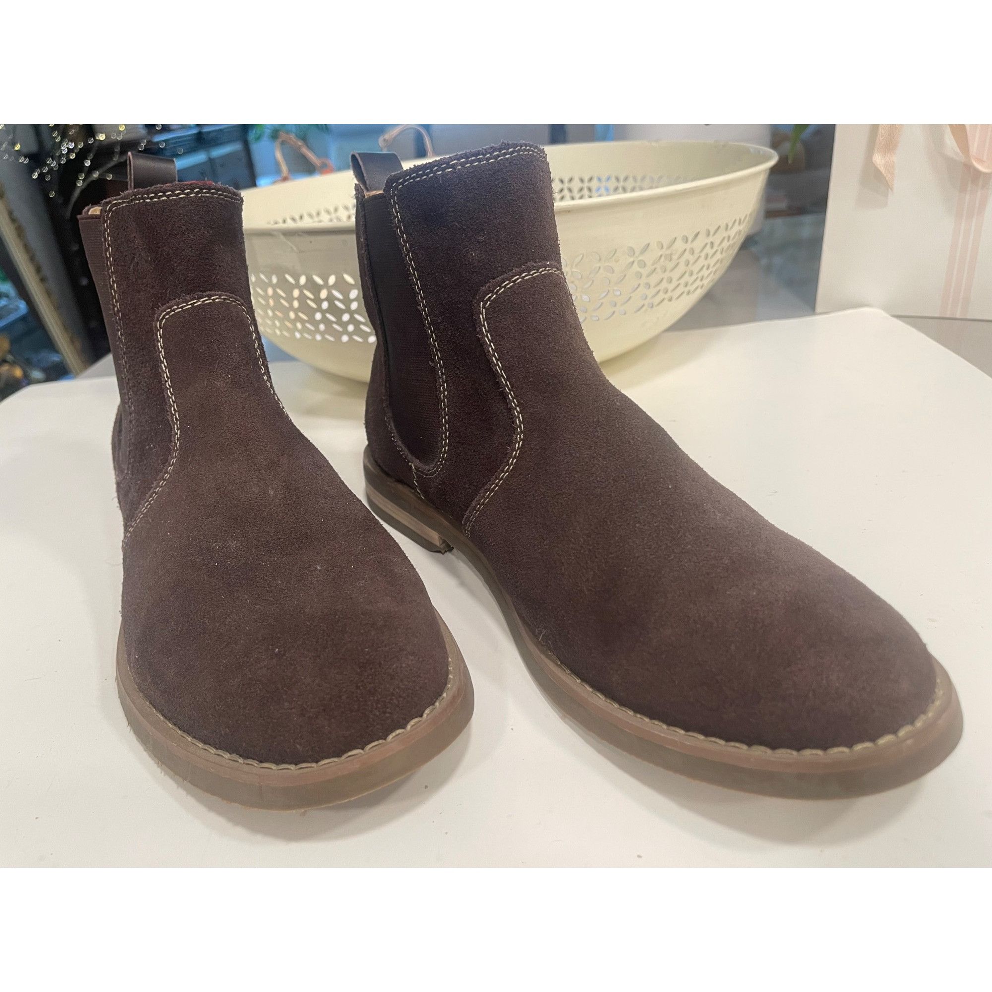Original Penguin Penguin Suede Charlie Chaka Boots sz 11 Dark Brown Size US 11 / EU 44 - 1 Thumbnail