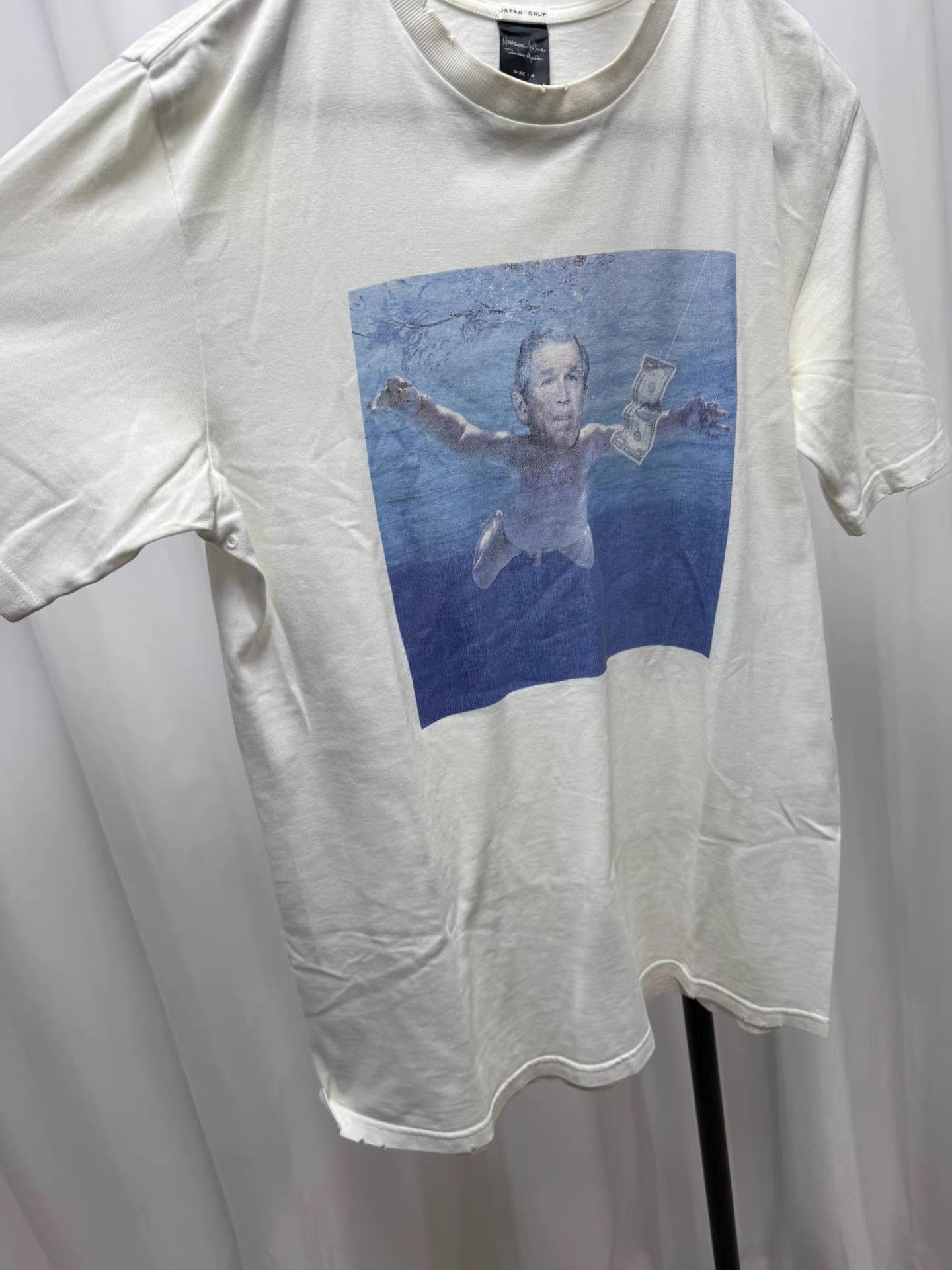 Number (N)ine Number (N)ine 04AW Bush Nirvana Parody Sweatshirt K20 Size US XL / EU 56 / 4 - 5 Thumbnail